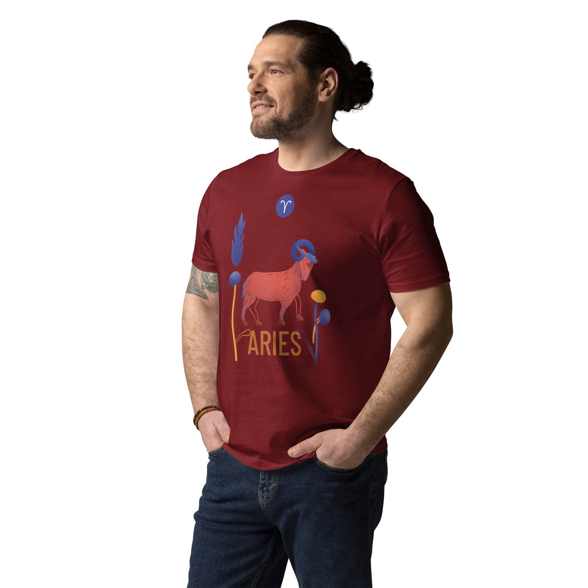 Aries Unisex Organic Cotton T-Shirt Raw - 