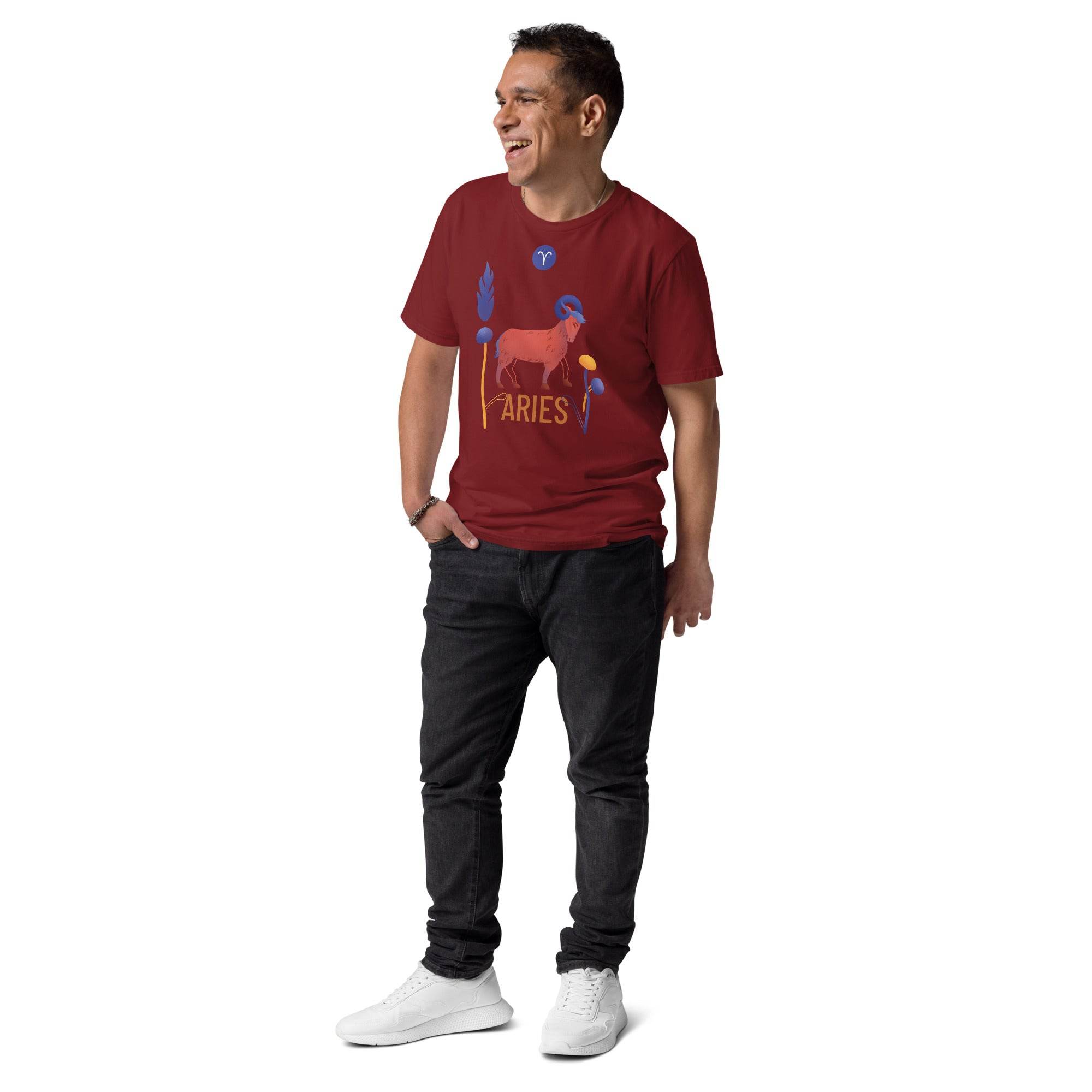 Aries Unisex Organic Cotton T-Shirt Raw - 