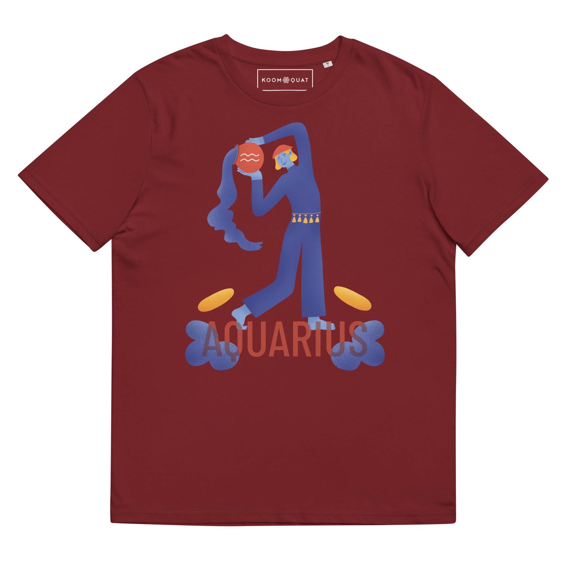 Aquarius Unisex Organic Cotton T-Shirt - Raw Edition - 