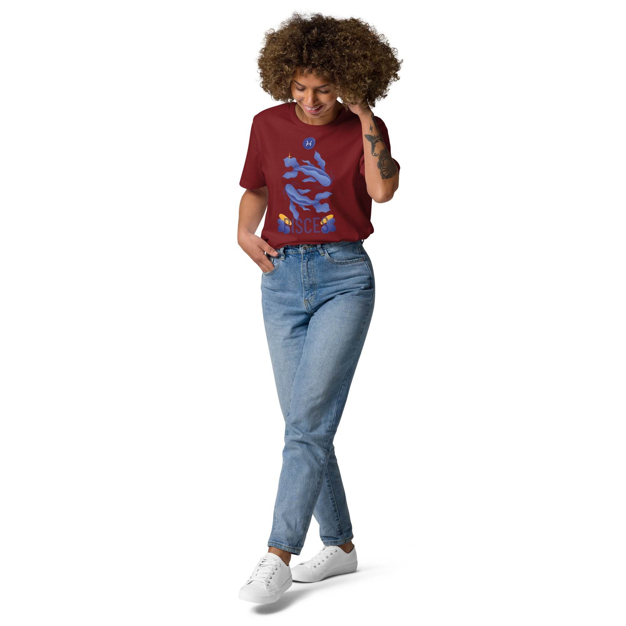Pisces Unisex Organic Cotton T-Shirt - Raw Edition - 