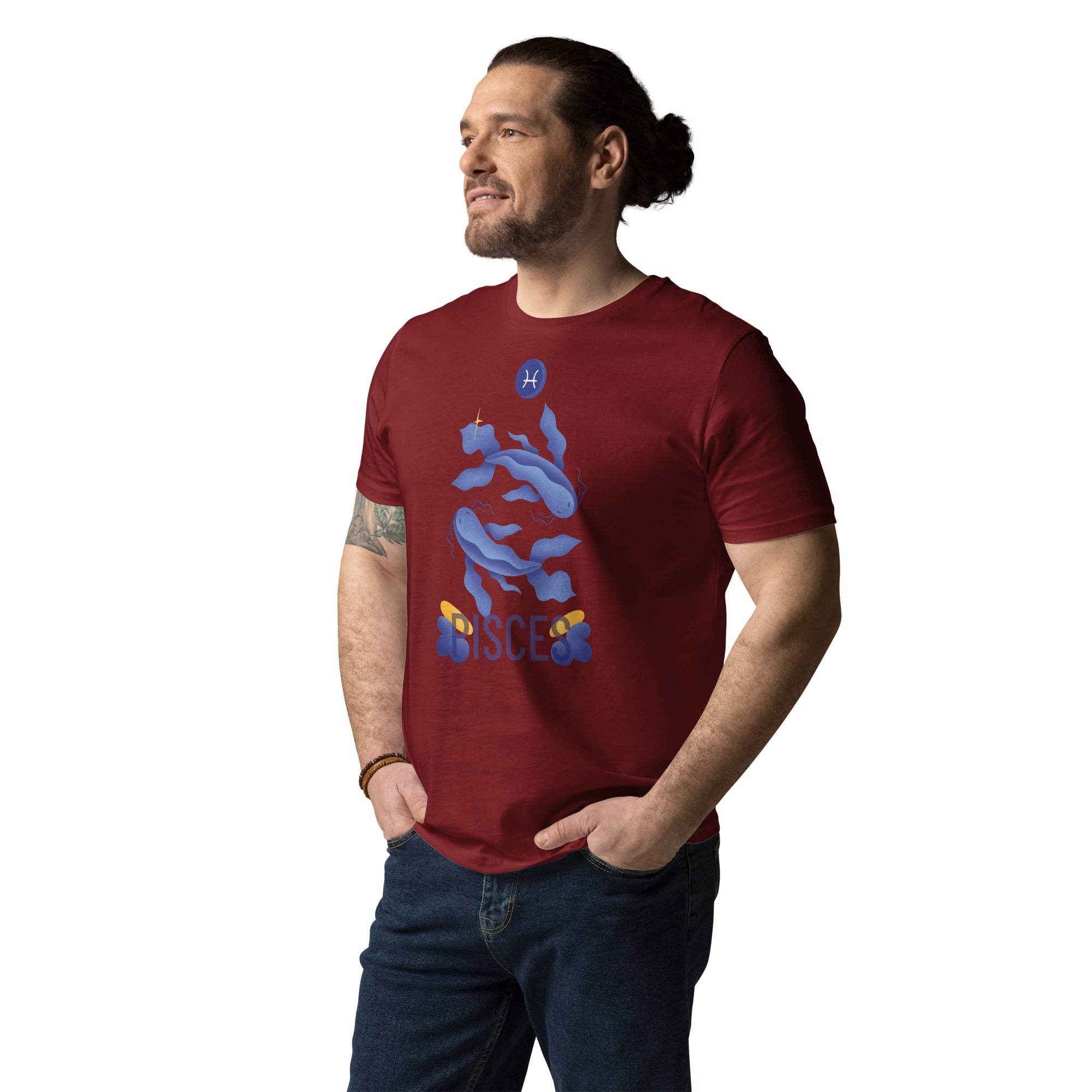 Pisces Unisex Organic Cotton T-Shirt - Raw Edition - 