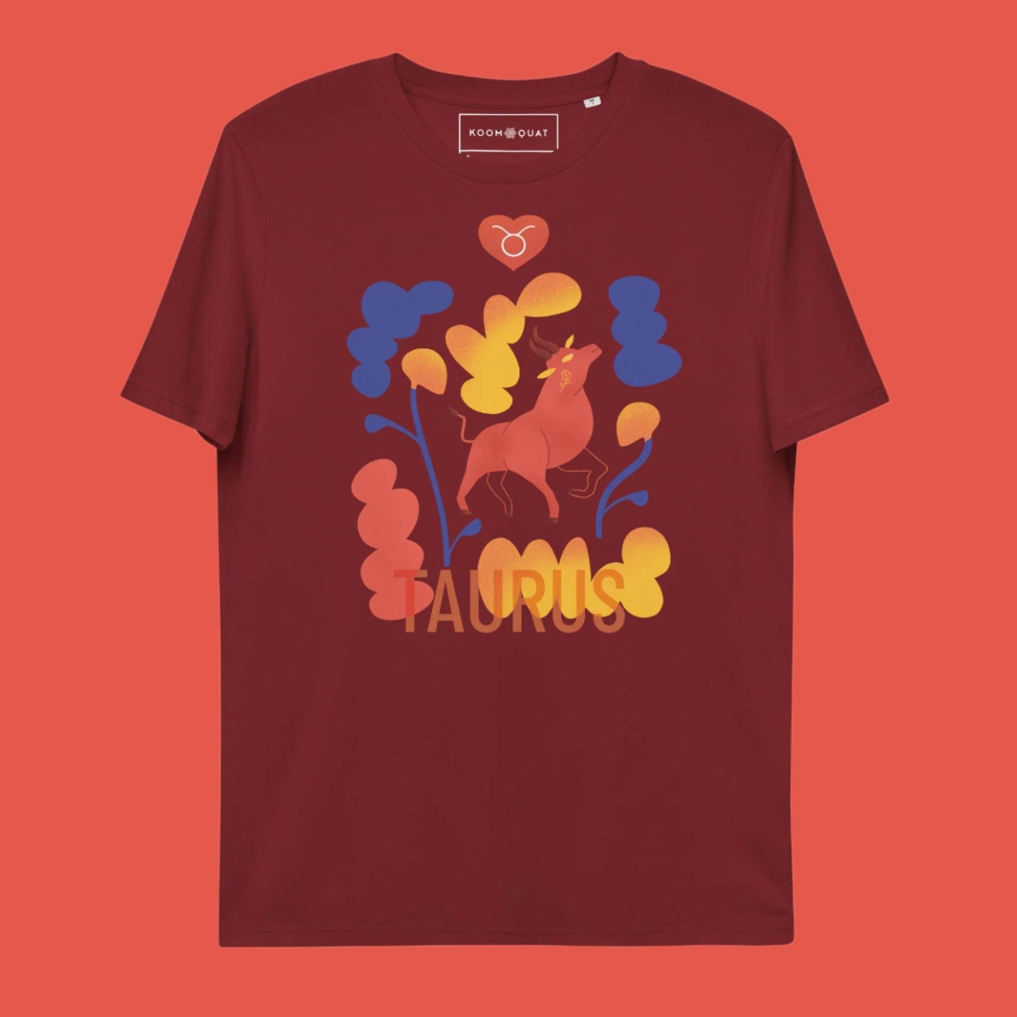 TAURUS Unisex Organic Cotton T-Shirt Raw - 