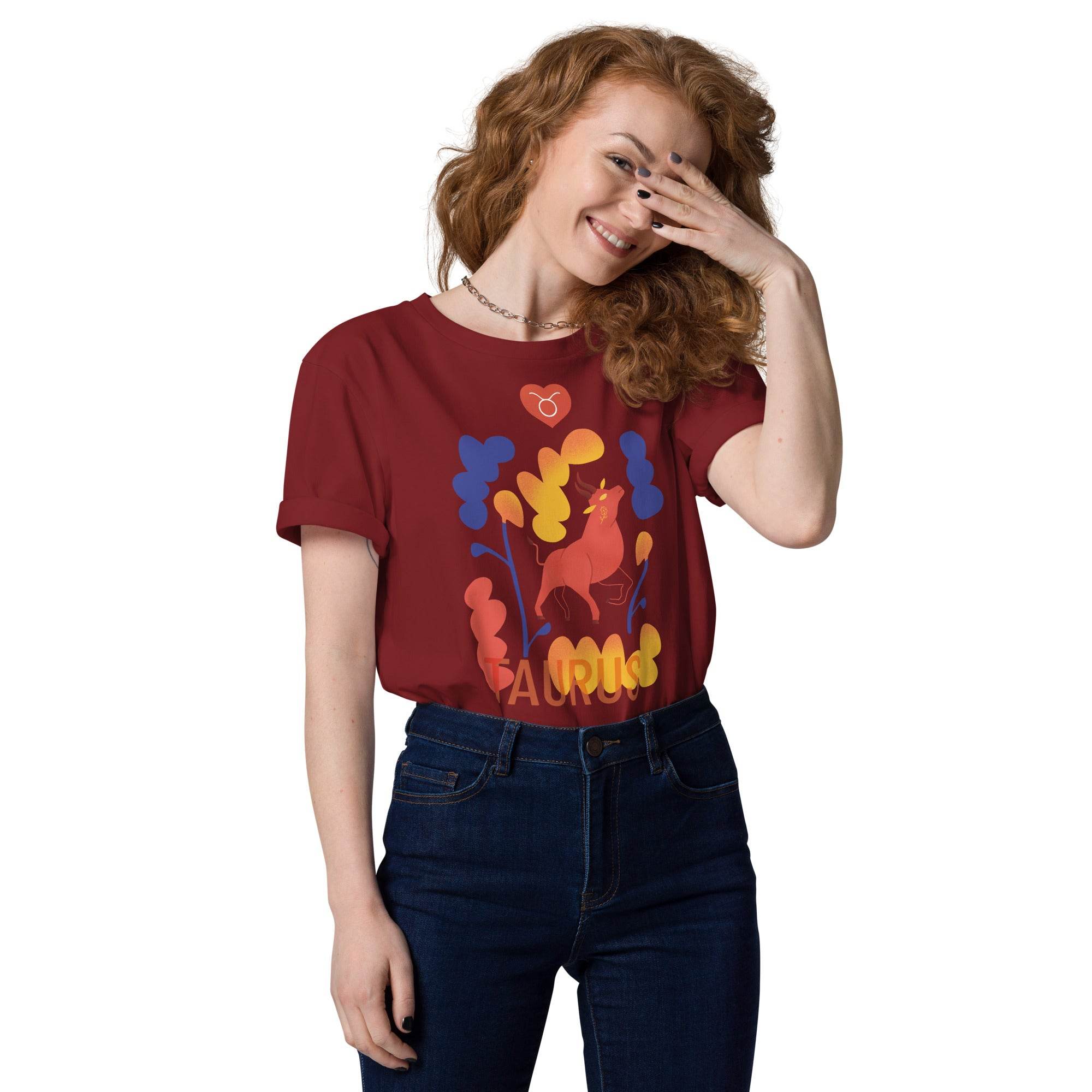 TAURUS Unisex Organic Cotton T-Shirt Raw - 