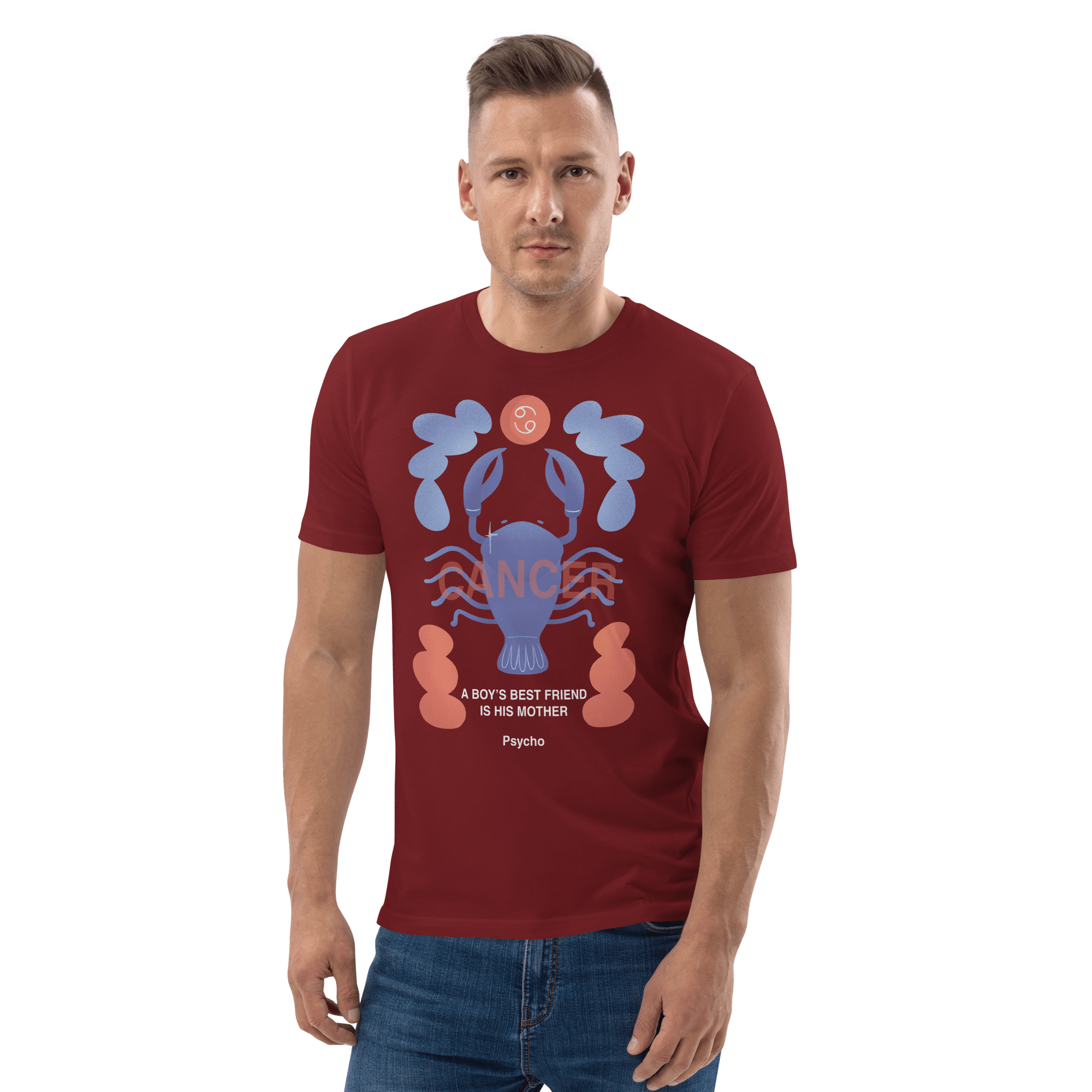 Cancer Unisex Organic Cotton T-Shirt - Psycho Edition - 