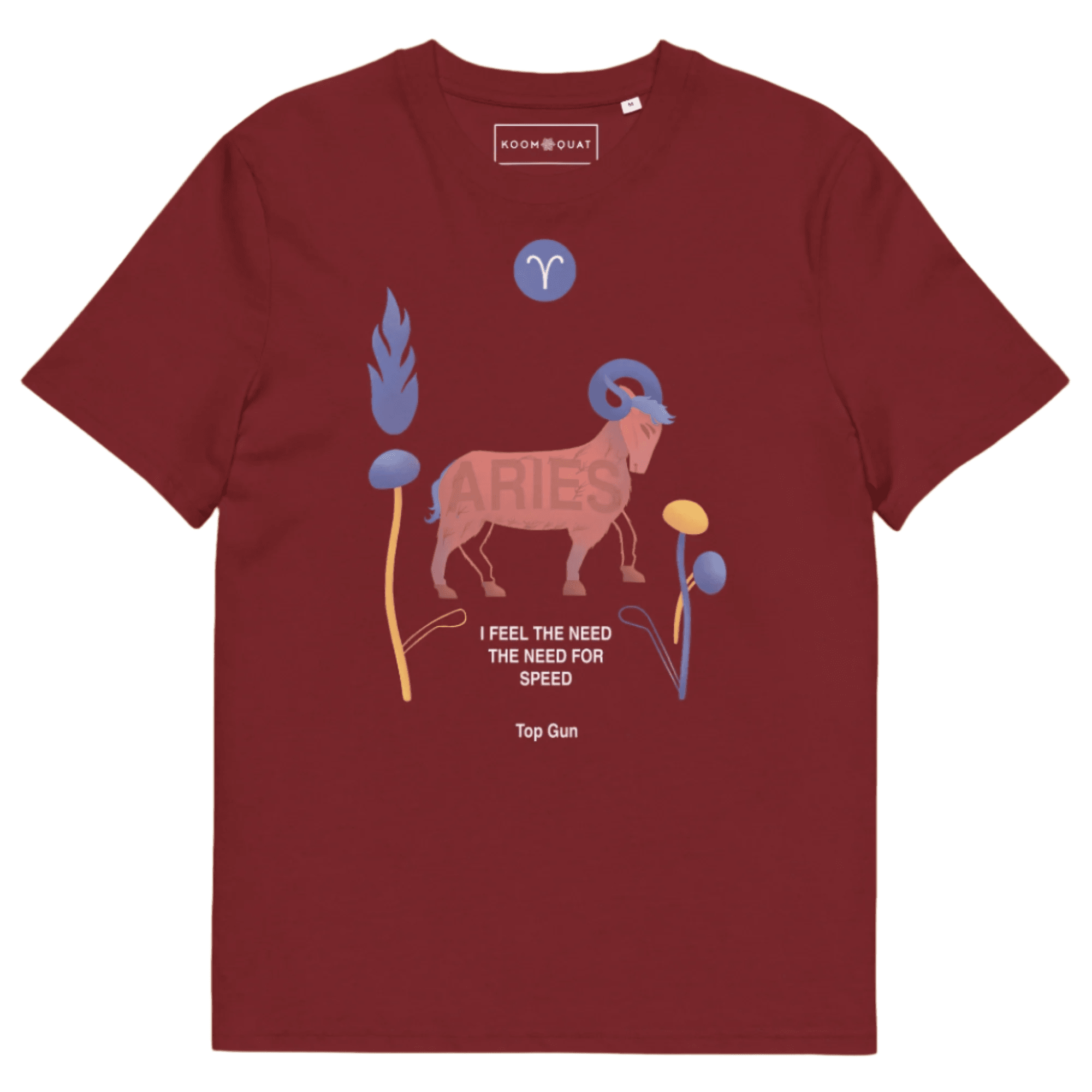 ARIES Unisex Organic Cotton T-Shirt Top Gun - Edition - 