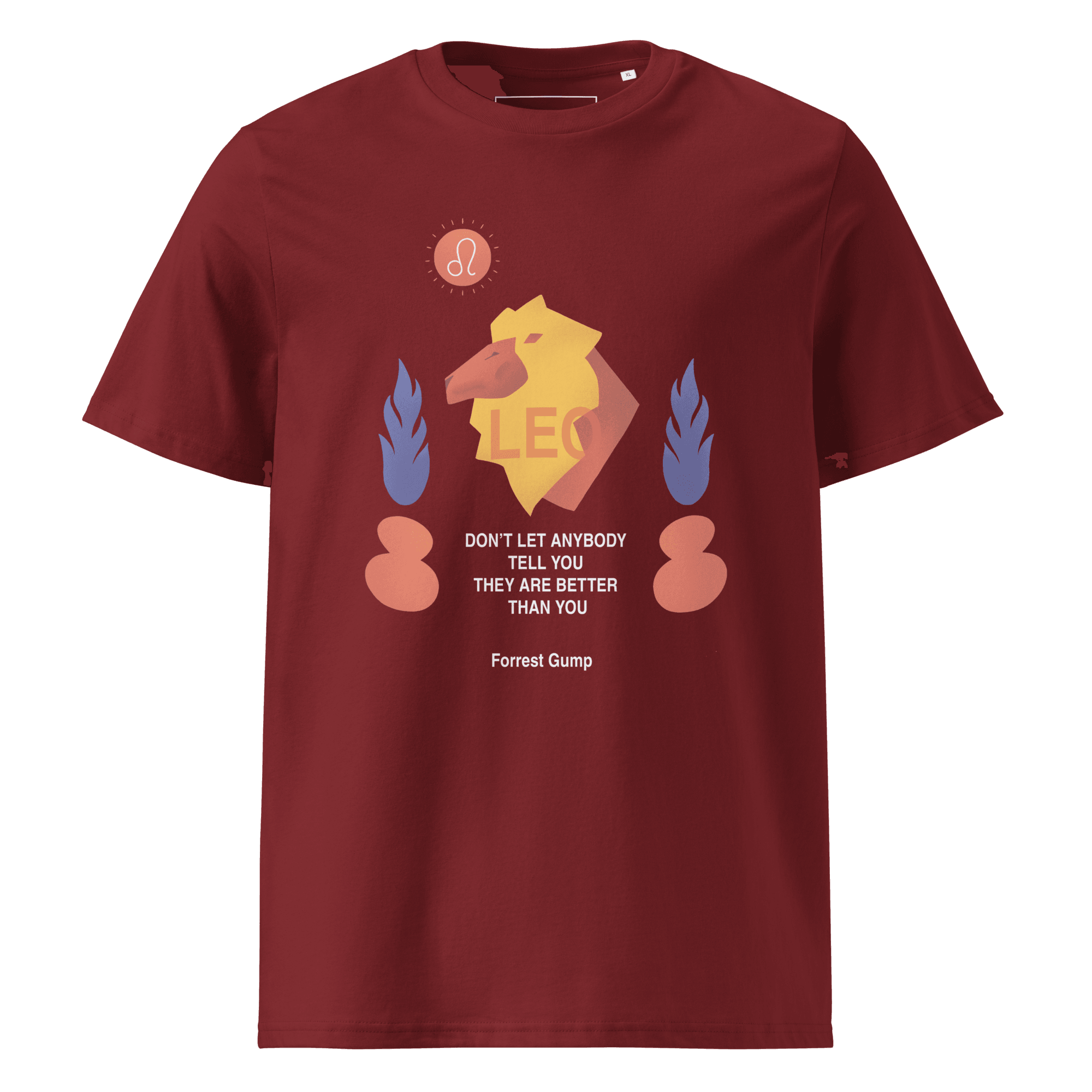 Leo Unisex Organic Cotton T-Shirt - Forrest Gump Edition - 