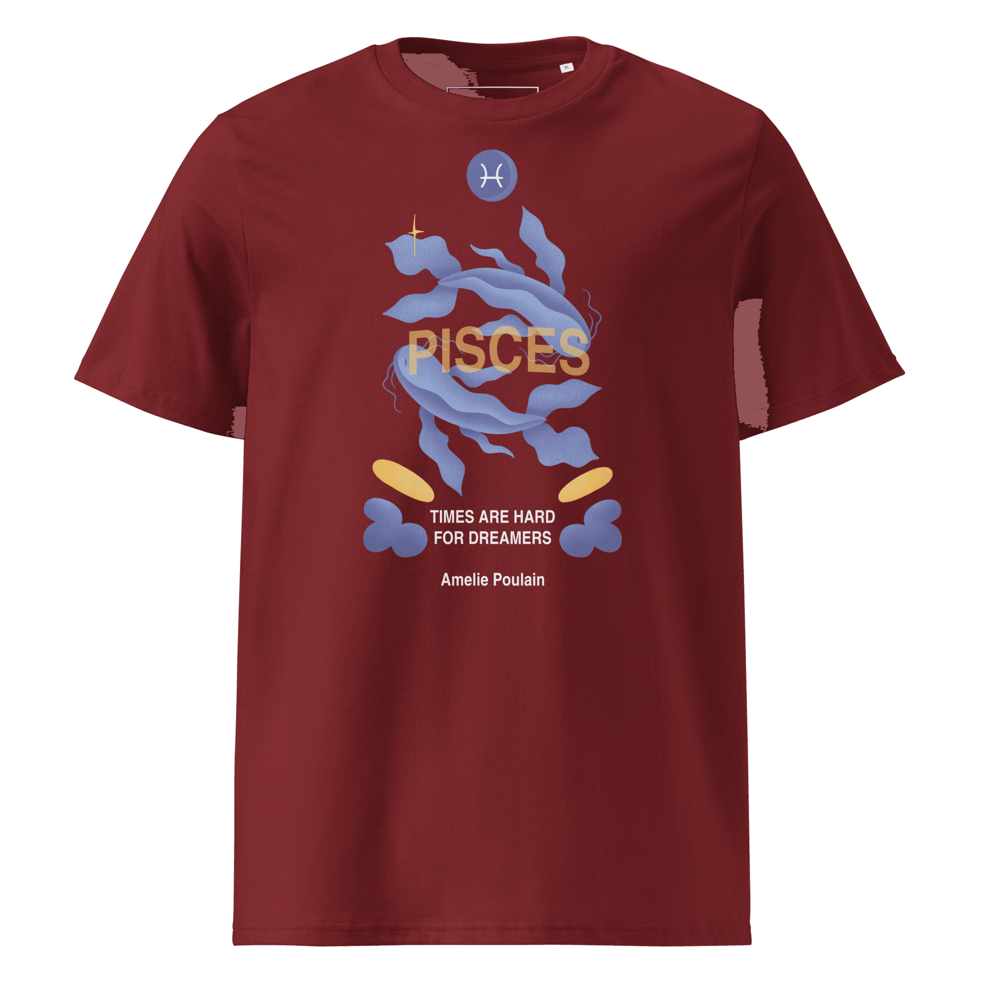 Pisces Unisex Organic Cotton T-Shirt - Amelie Poulain Edition - 