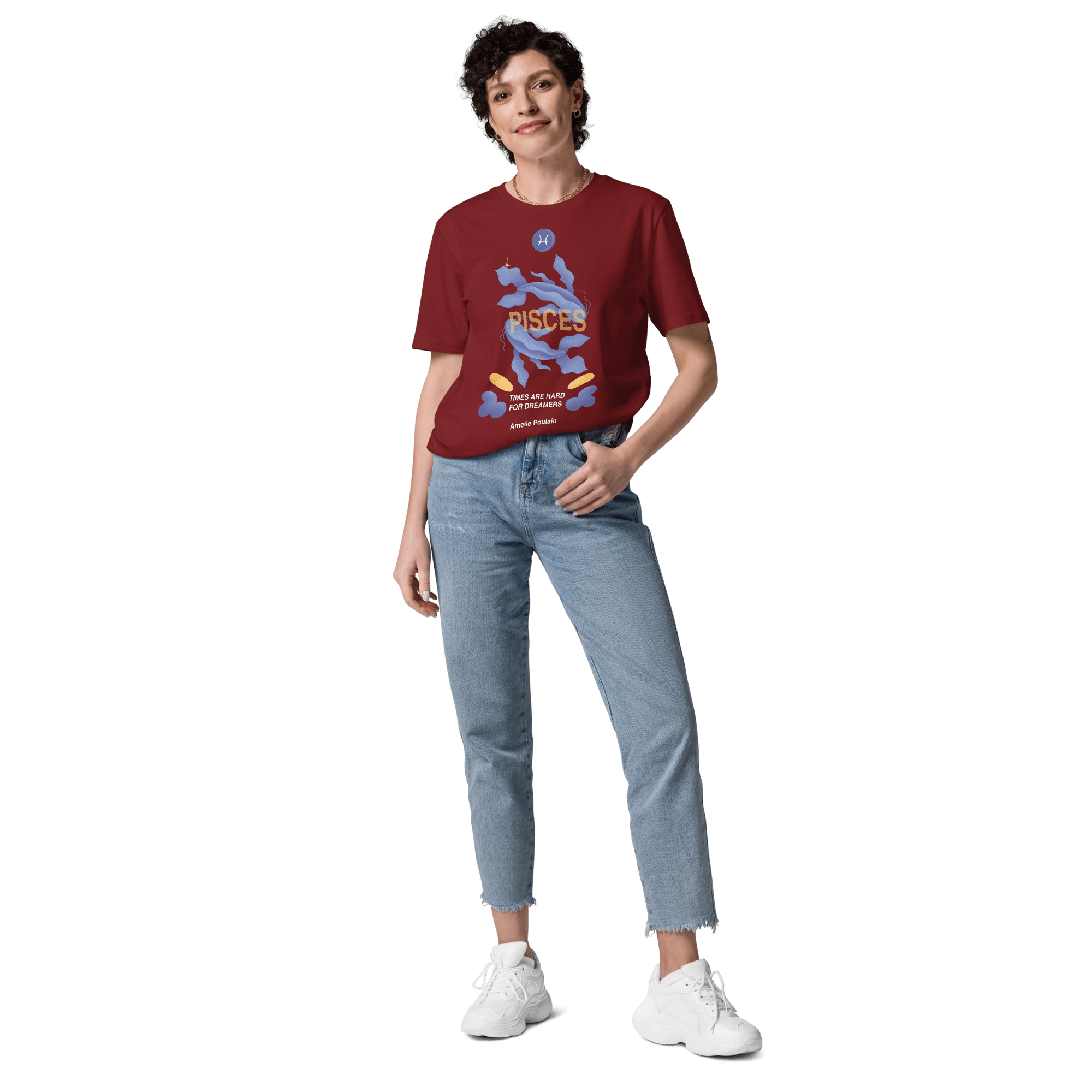 Pisces Unisex Organic Cotton T-Shirt - Amelie Poulain Edition - 