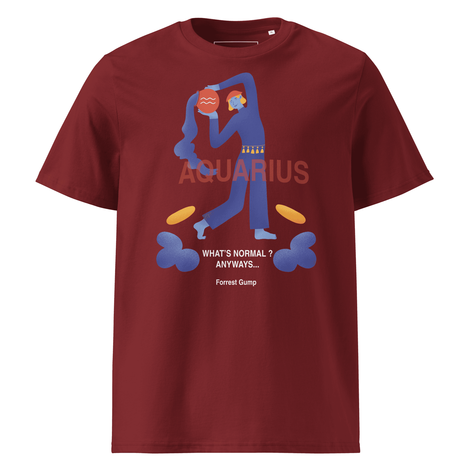 Aquarius Unisex Organic Cotton T-Shirt - Forrest Gump Edition - 