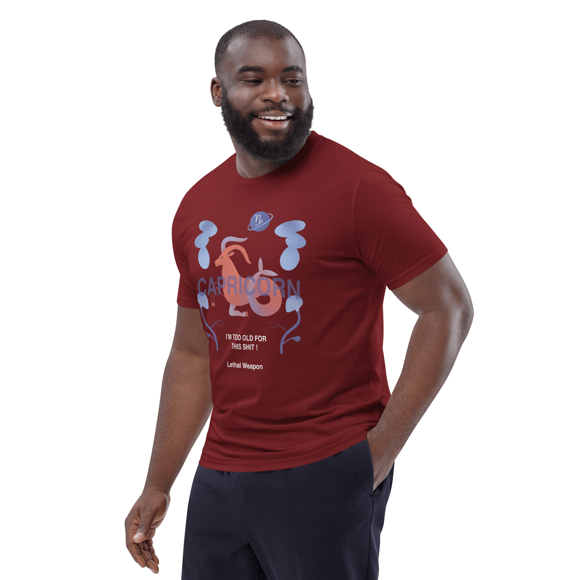 Capricorn Unisex Organic Cotton T-Shirt - Lethal Weapon Edition - 