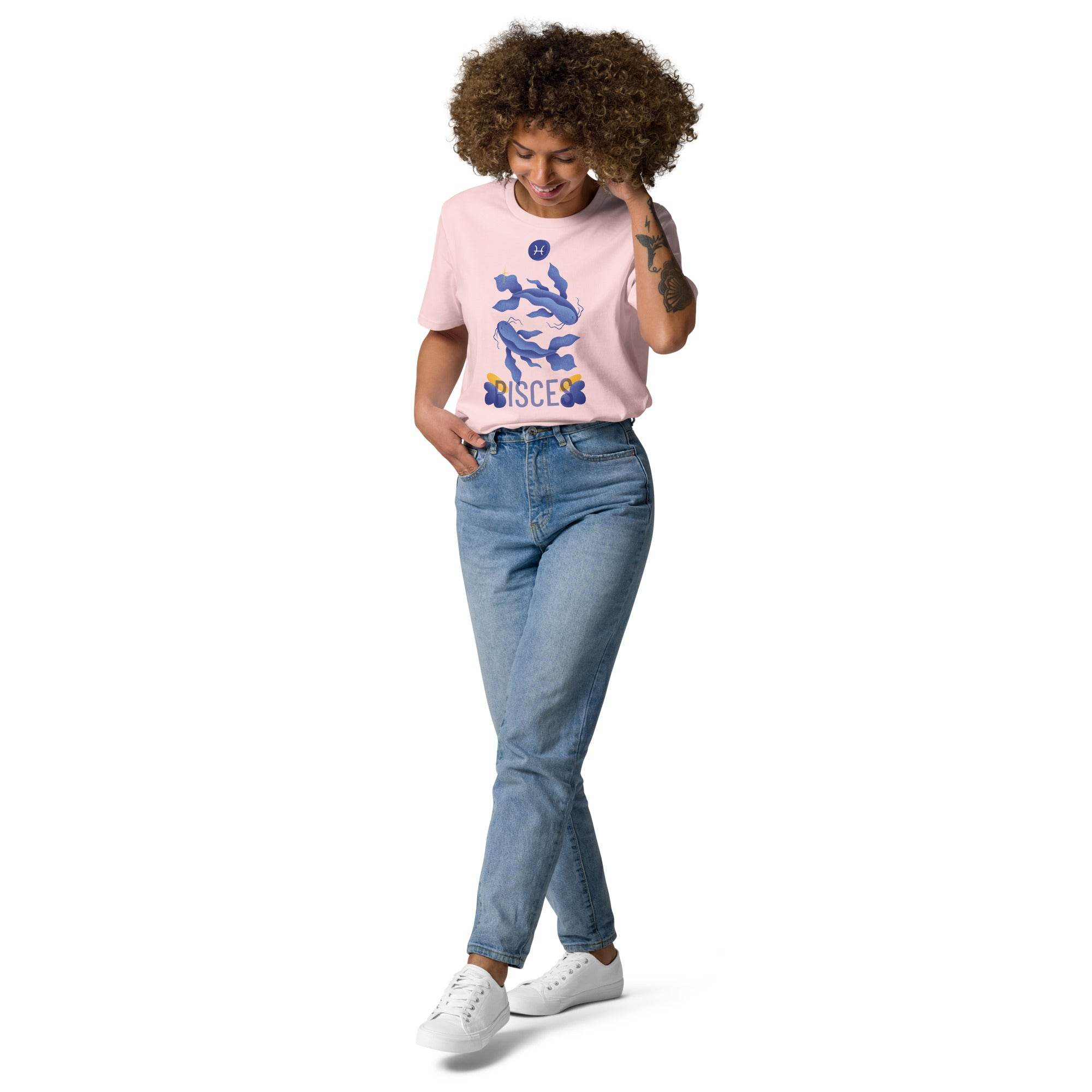 Pisces Unisex Organic Cotton T-Shirt - Raw Edition - 