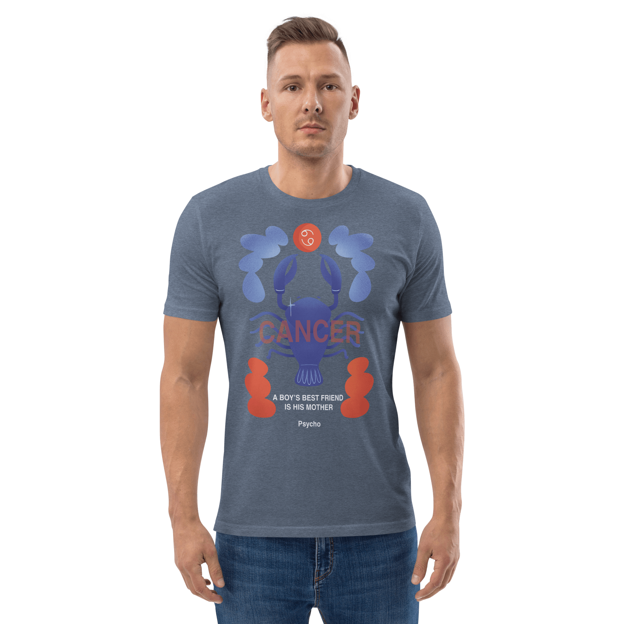 Cancer Unisex Organic Cotton T-Shirt - Psycho Edition - 