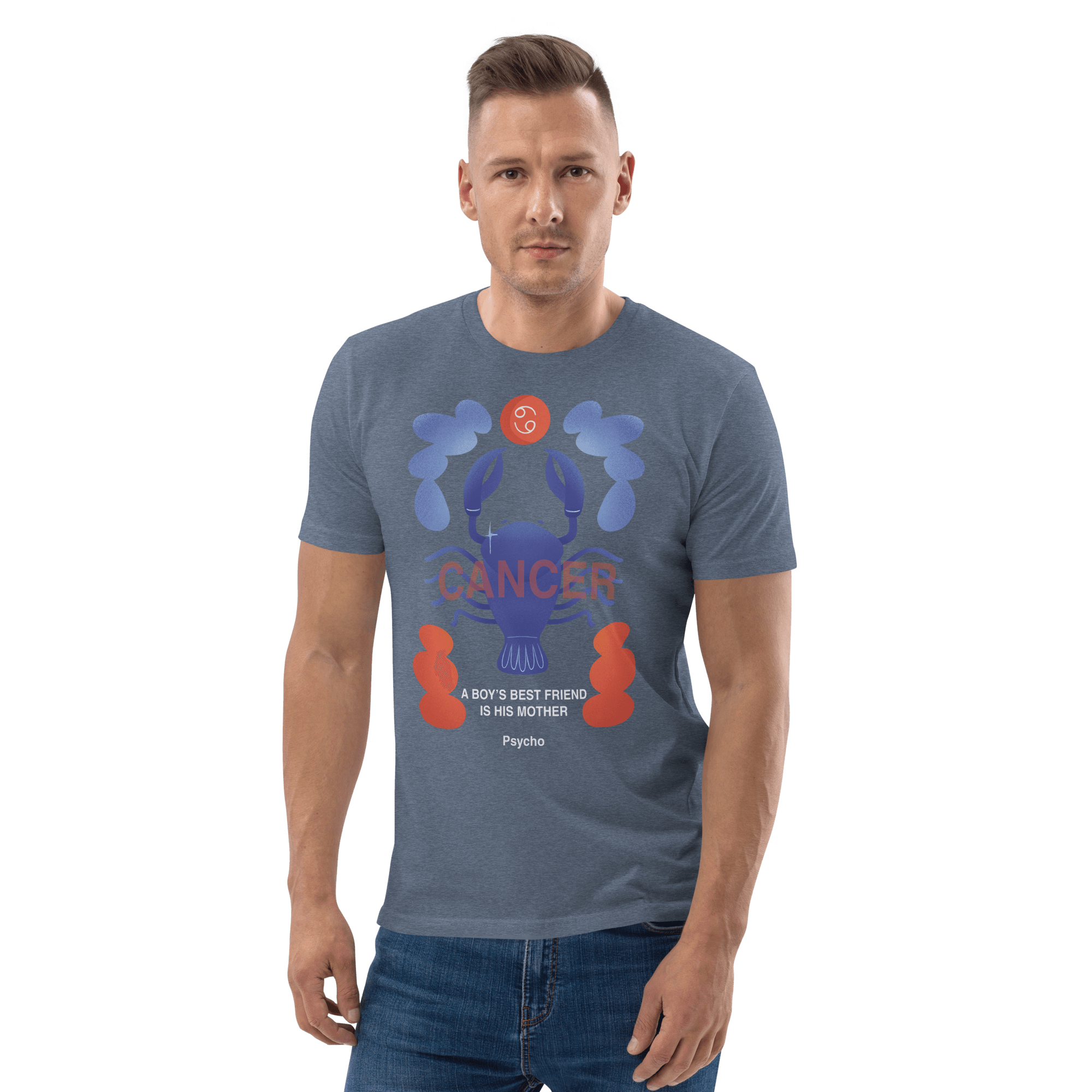 Cancer Unisex Organic Cotton T-Shirt - Psycho Edition - 