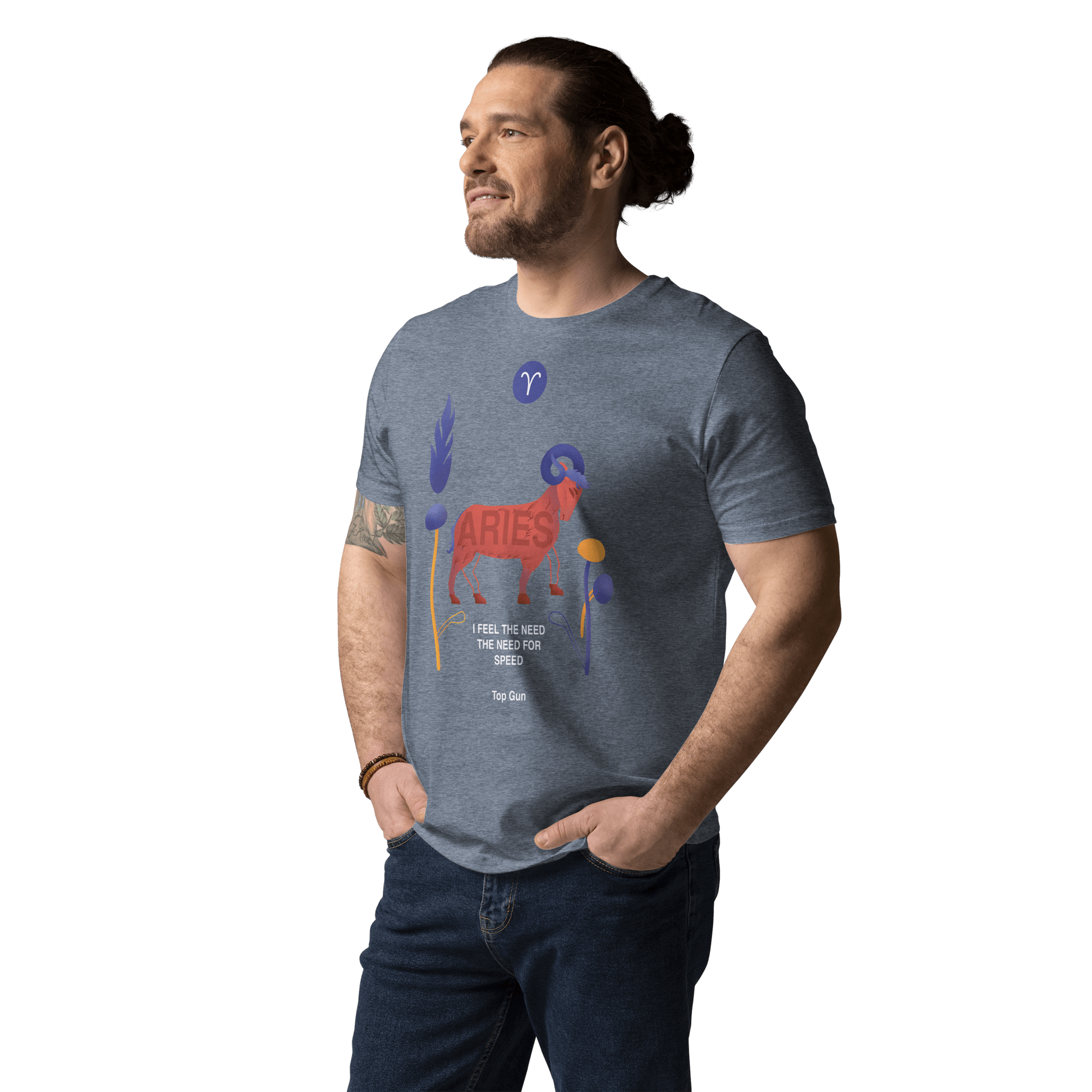ARIES Unisex Organic Cotton T-Shirt Top Gun - Edition - 