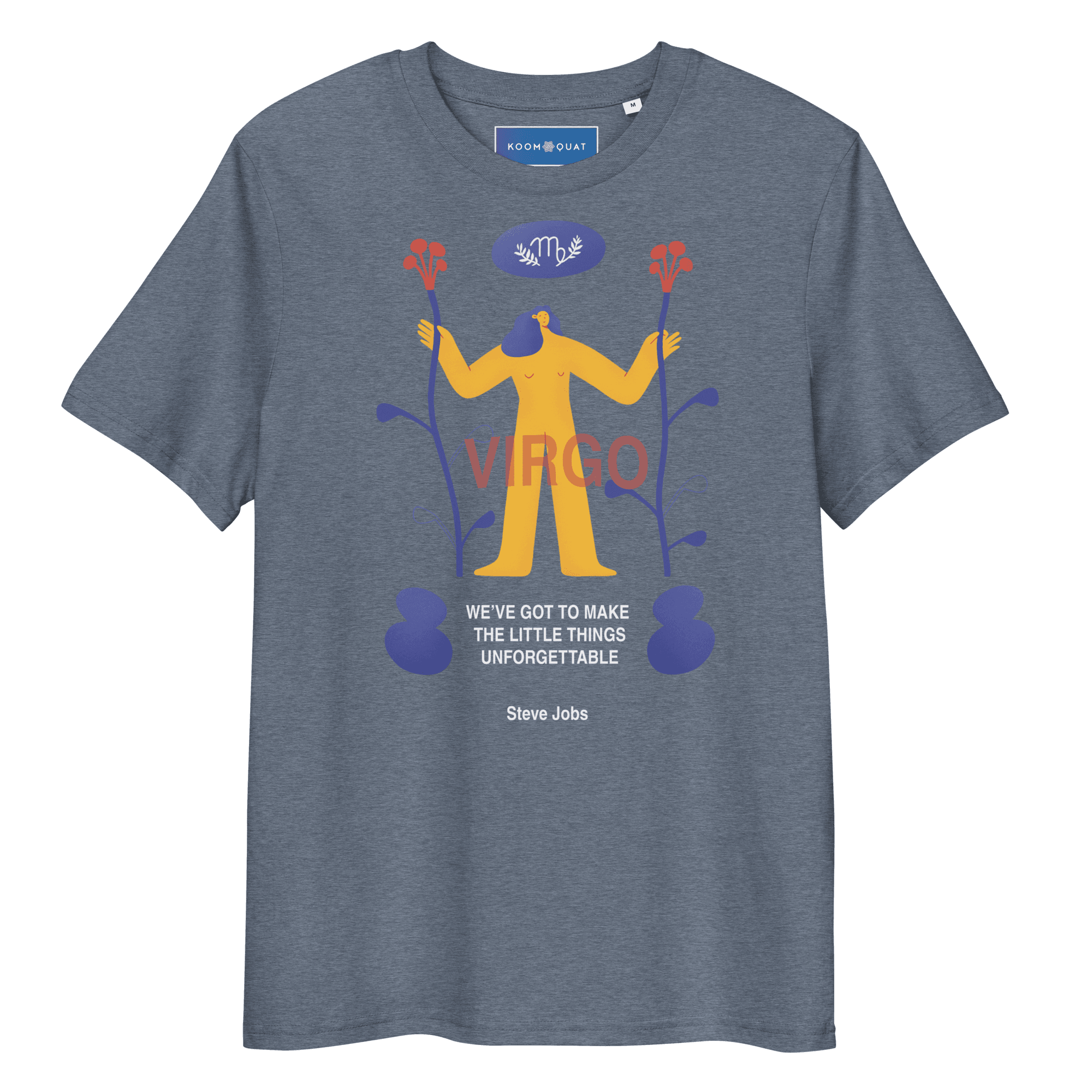 VIRGO Unisex organic cotton t-shirt Steve Jobs Edition - 
