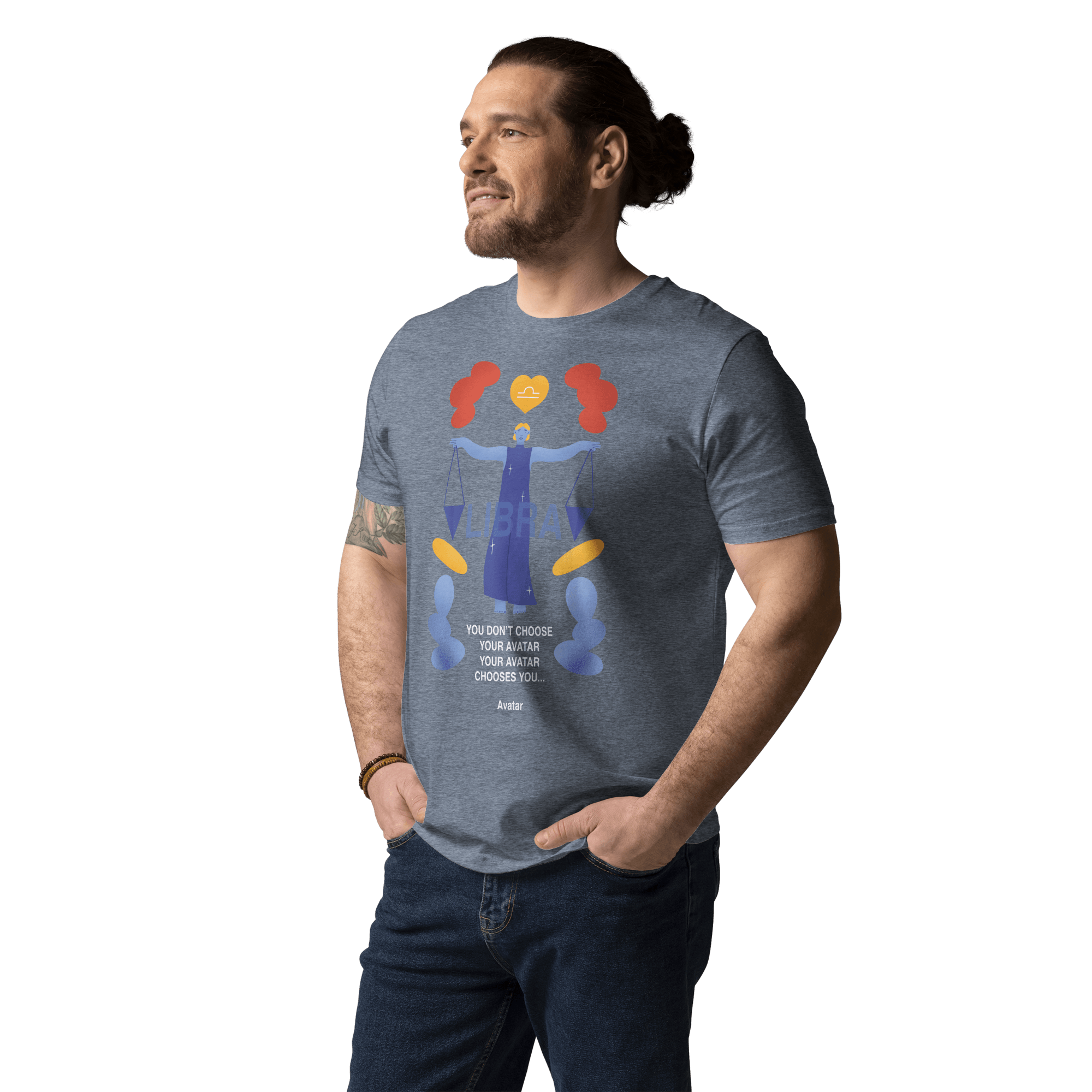 Libra Unisex Organic Cotton T-Shirt - Avatar Edition - 