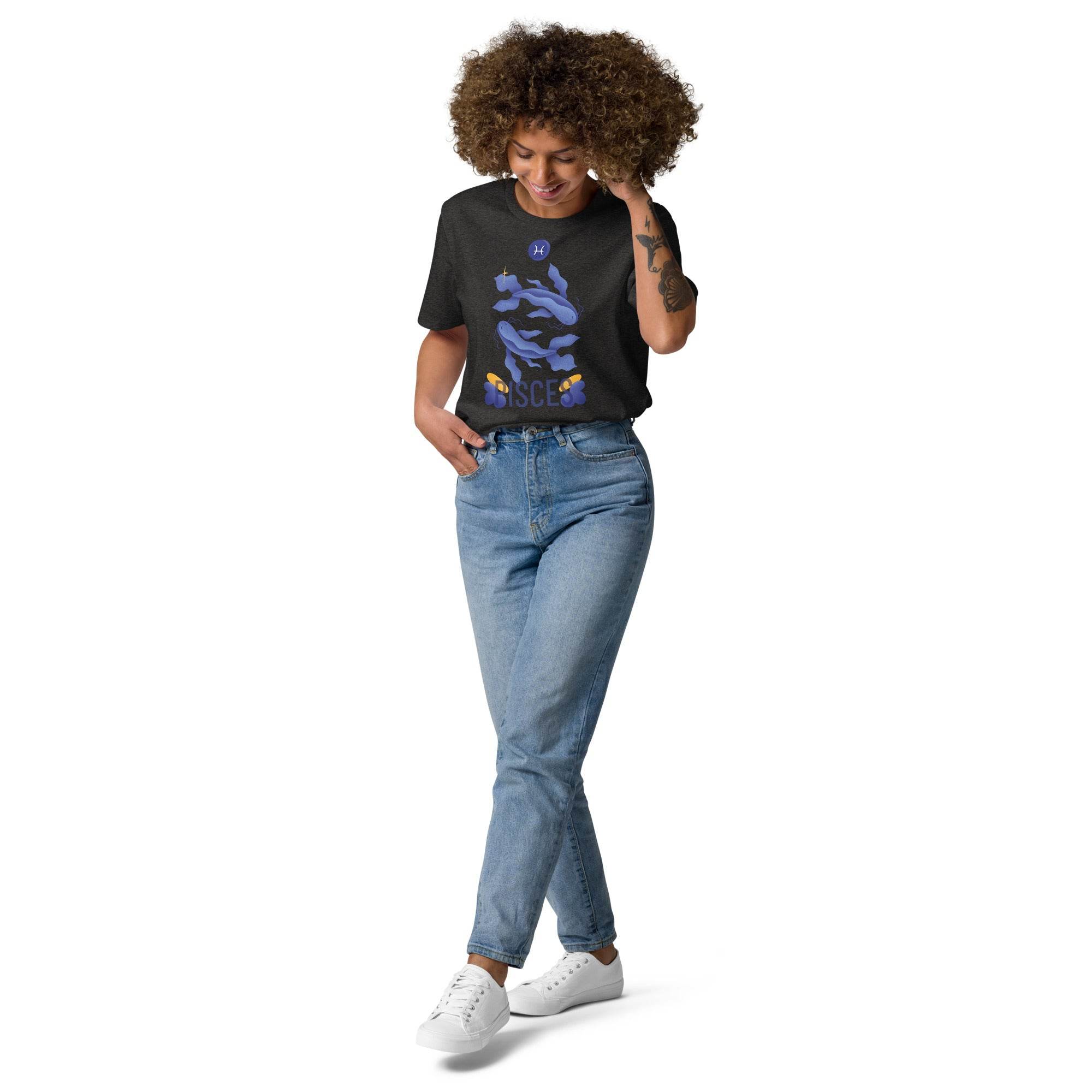 Pisces Unisex Organic Cotton T-Shirt - Raw Edition - 