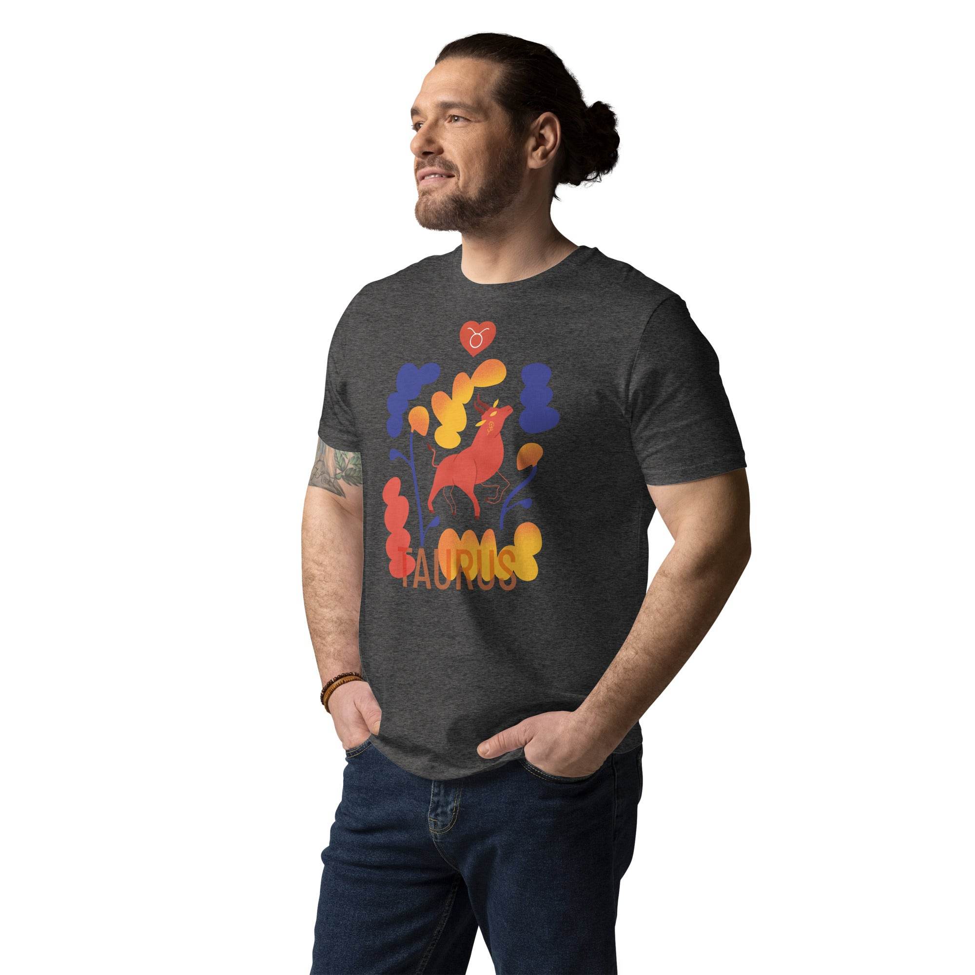TAURUS Unisex Organic Cotton T-Shirt Raw - 