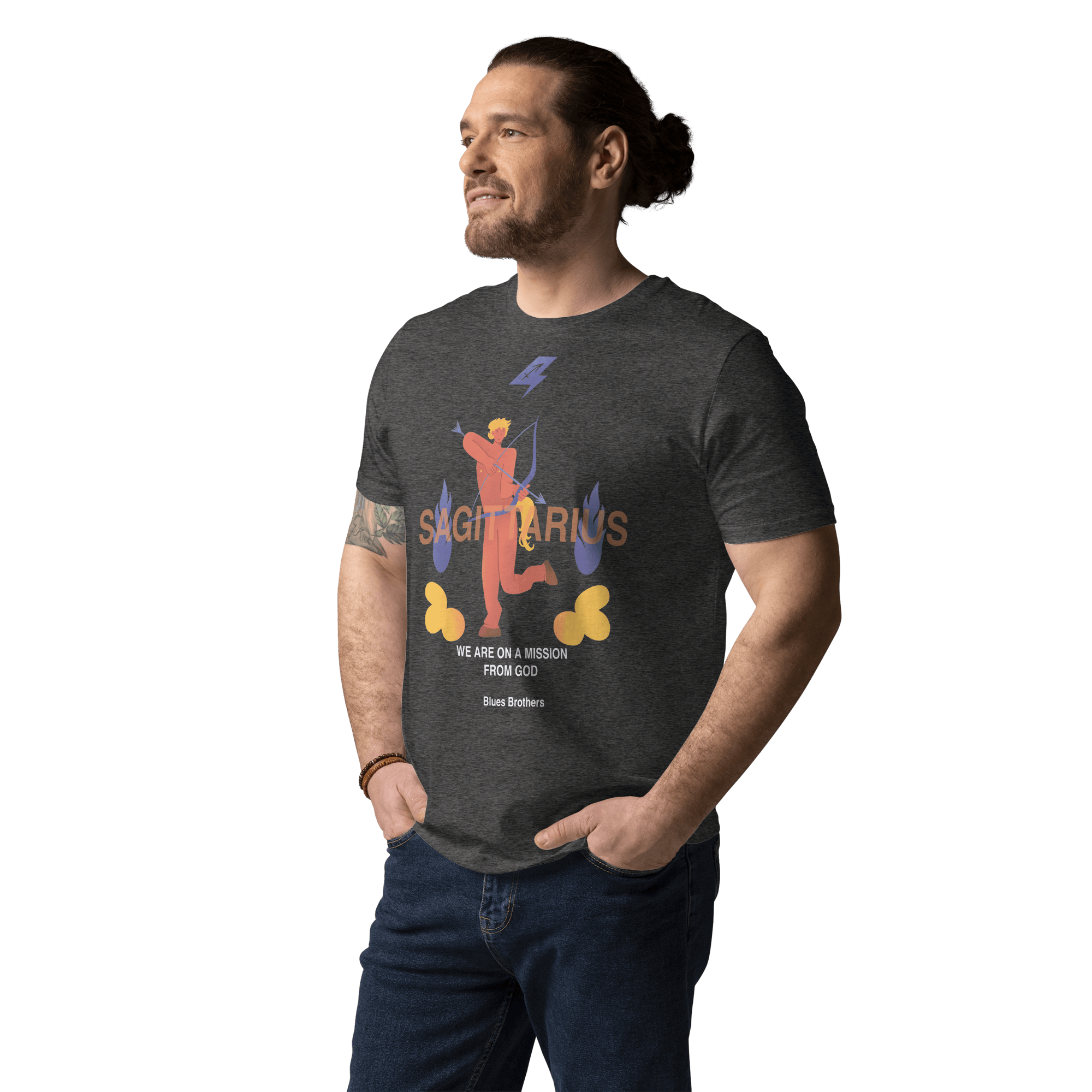 Sagittarius Unisex Organic Cotton T-Shirt - The Blues Brothers Edition - 