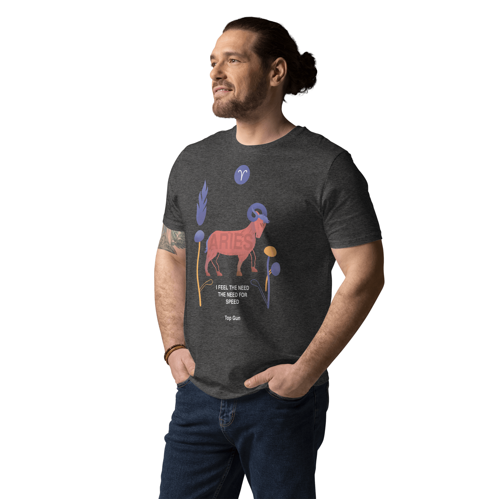 ARIES Unisex Organic Cotton T-Shirt Top Gun - Edition - 
