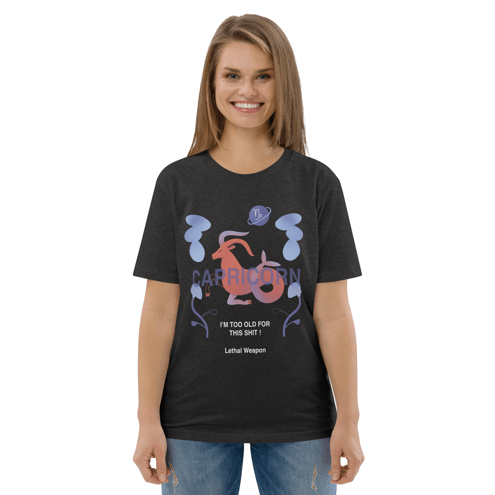 Capricorn Unisex Organic Cotton T-Shirt - Lethal Weapon Edition - 