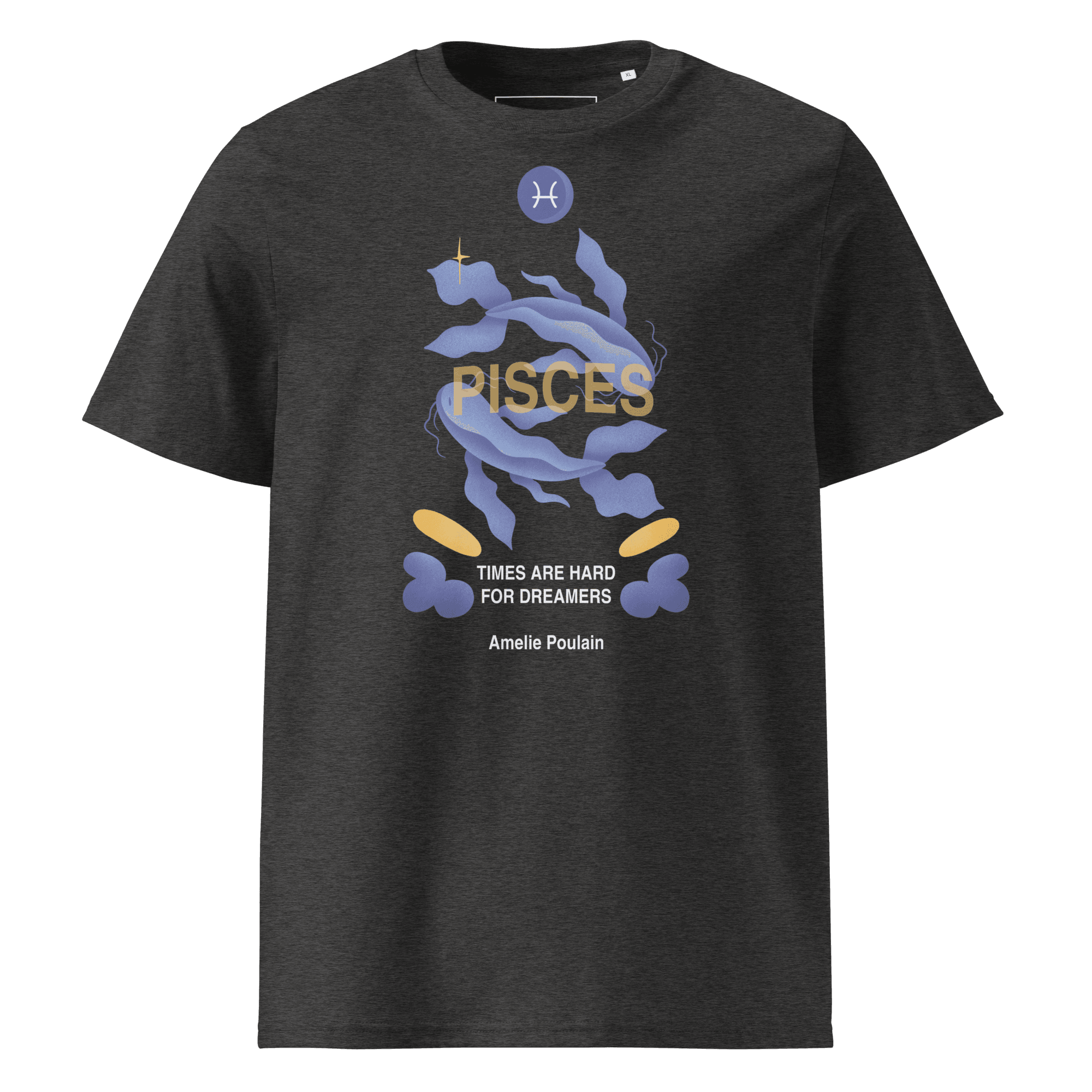 Pisces Unisex Organic Cotton T-Shirt - Amelie Poulain Edition - 