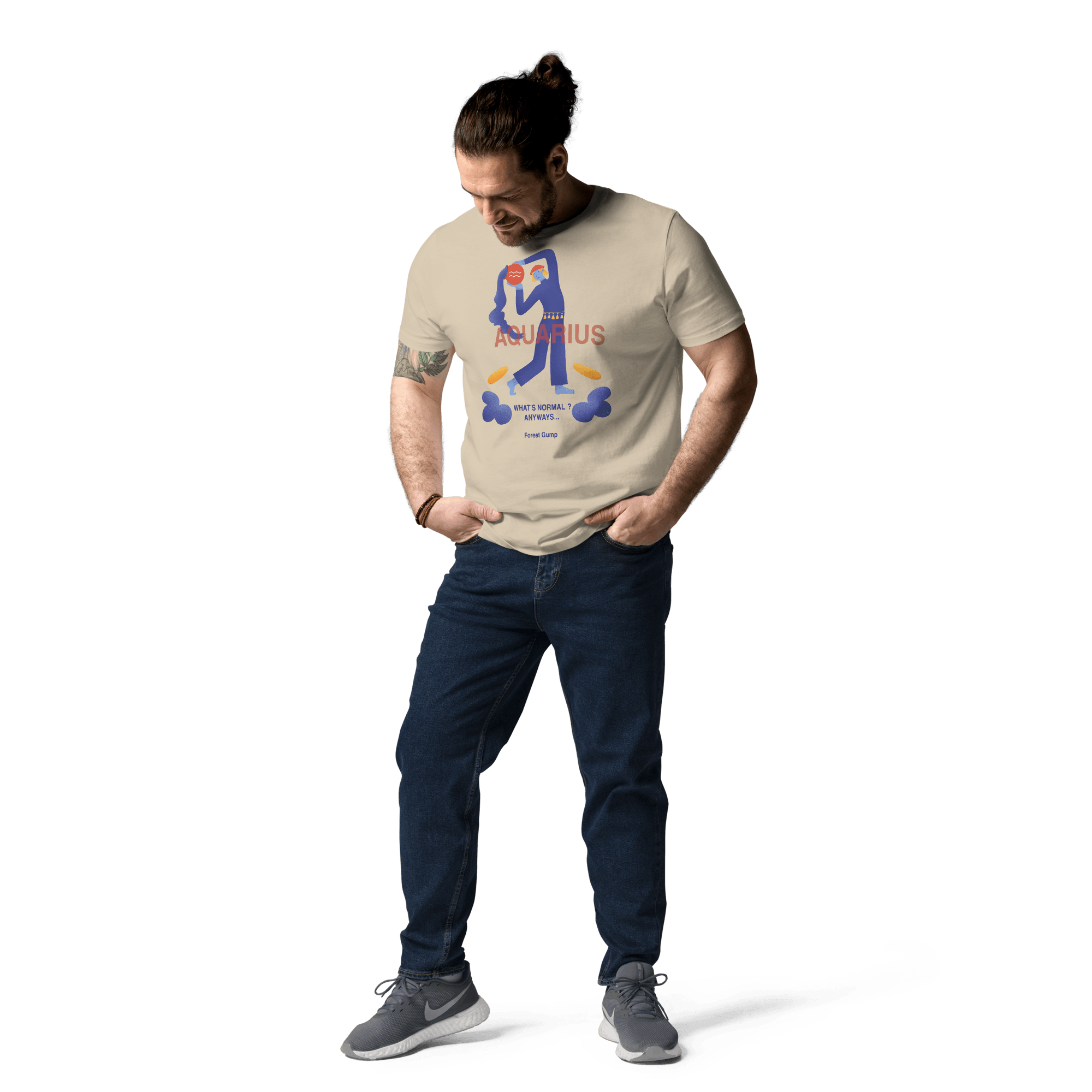 Aquarius Unisex Organic Cotton T-Shirt - Forrest Gump Edition - 