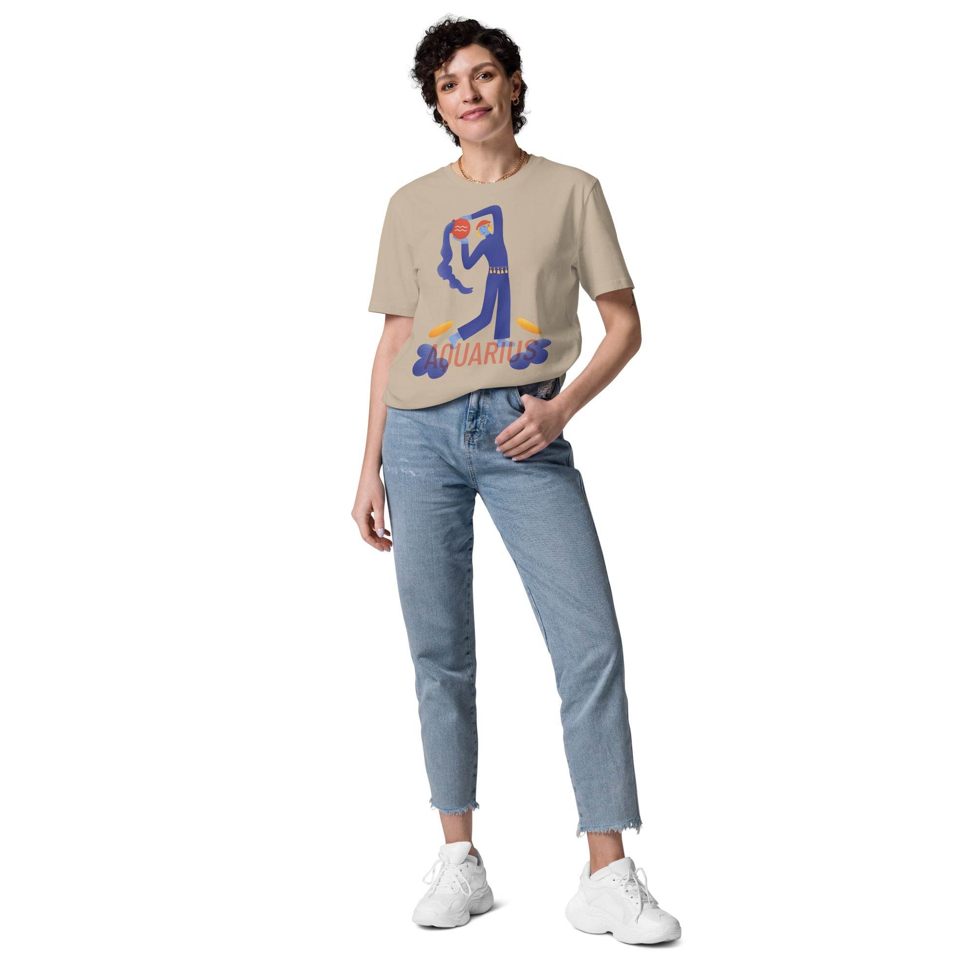 Aquarius Unisex Organic Cotton T-Shirt - Raw Edition - 