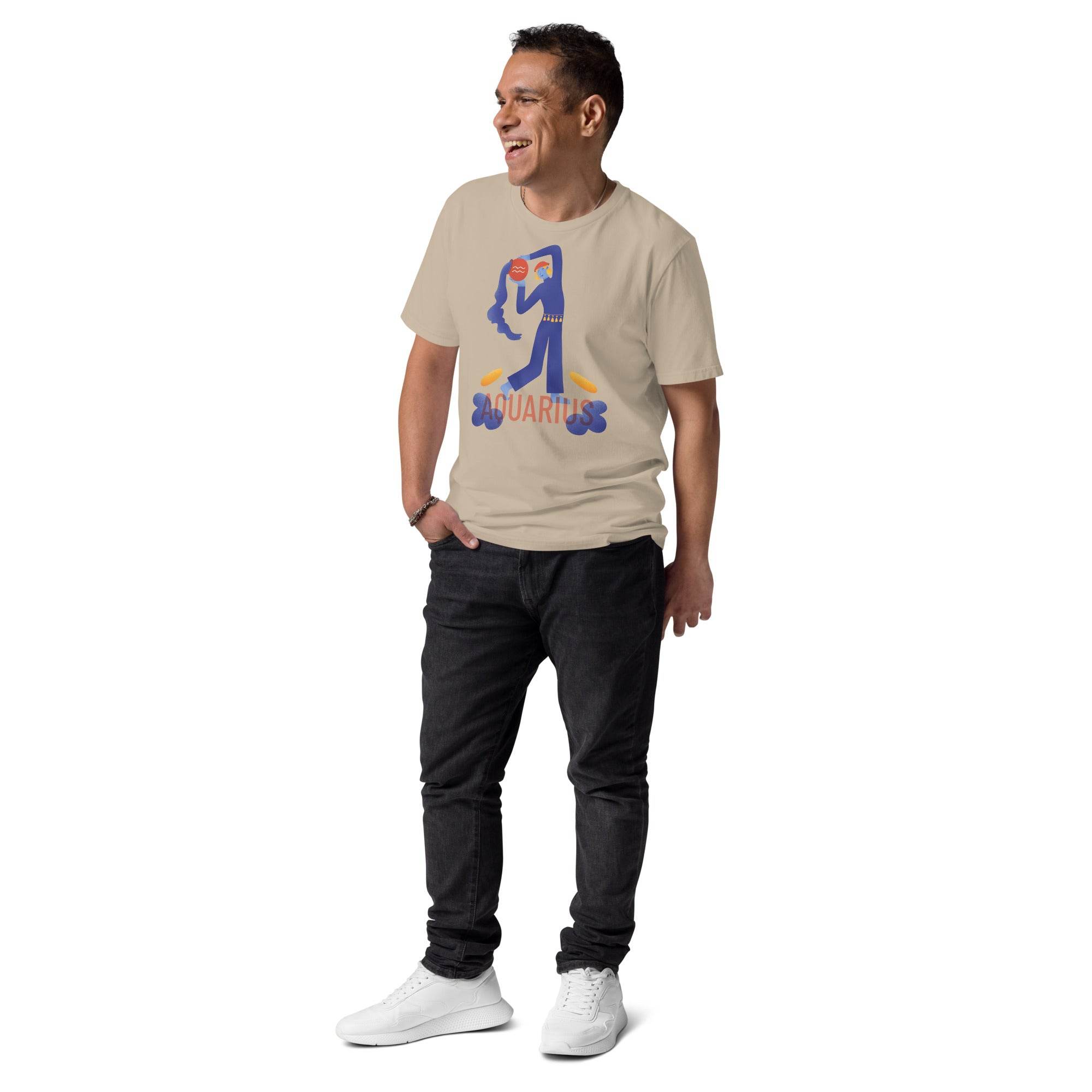 Aquarius Unisex Organic Cotton T-Shirt - Raw Edition - 