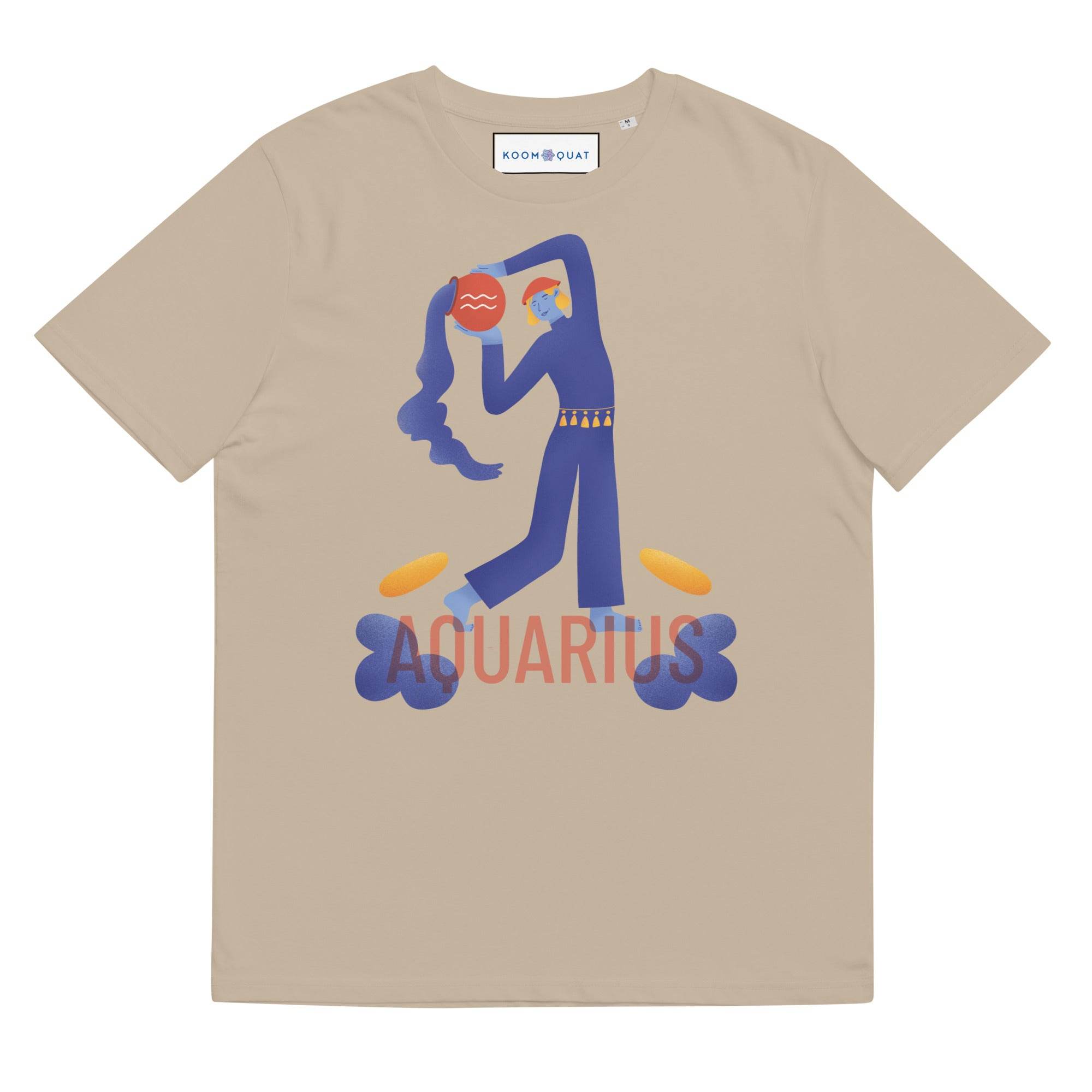 Aquarius Unisex Organic Cotton T-Shirt - Raw Edition - 