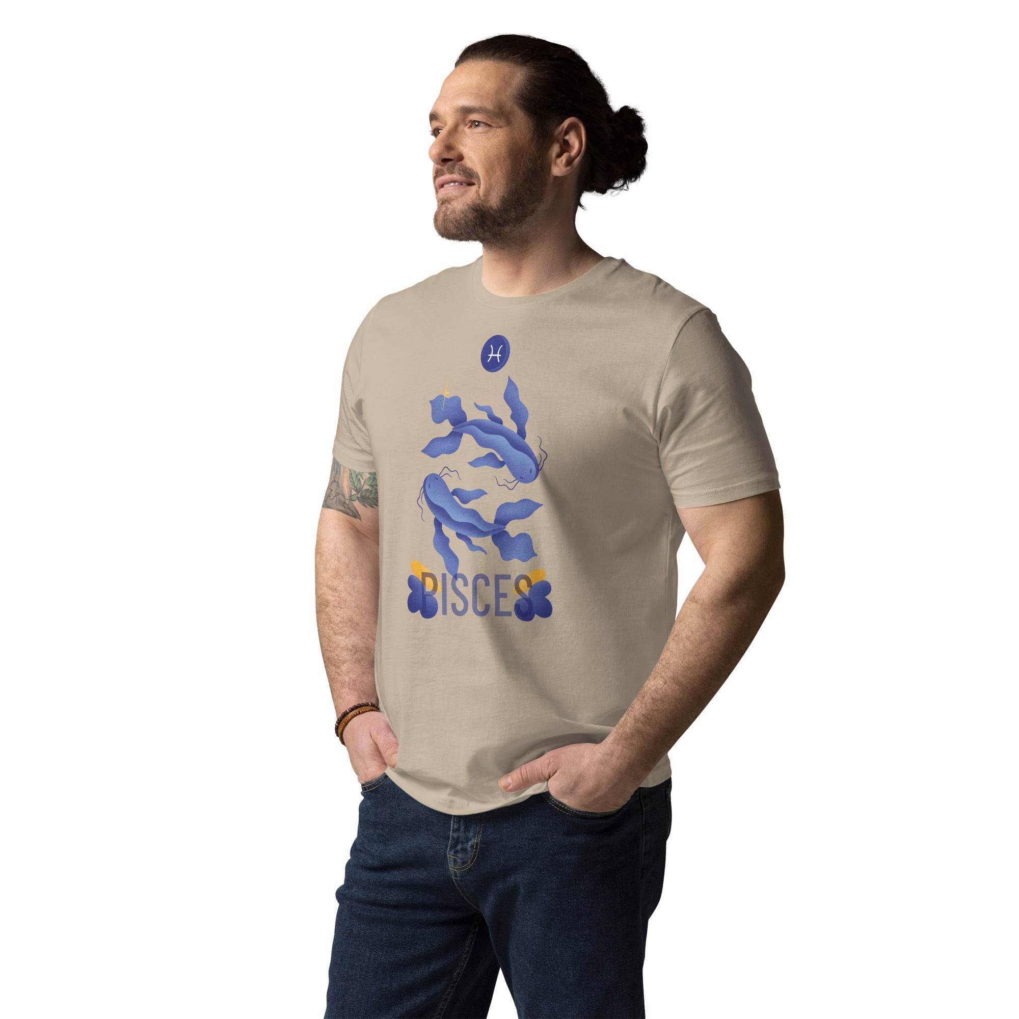 Pisces Unisex Organic Cotton T-Shirt - Raw Edition - 