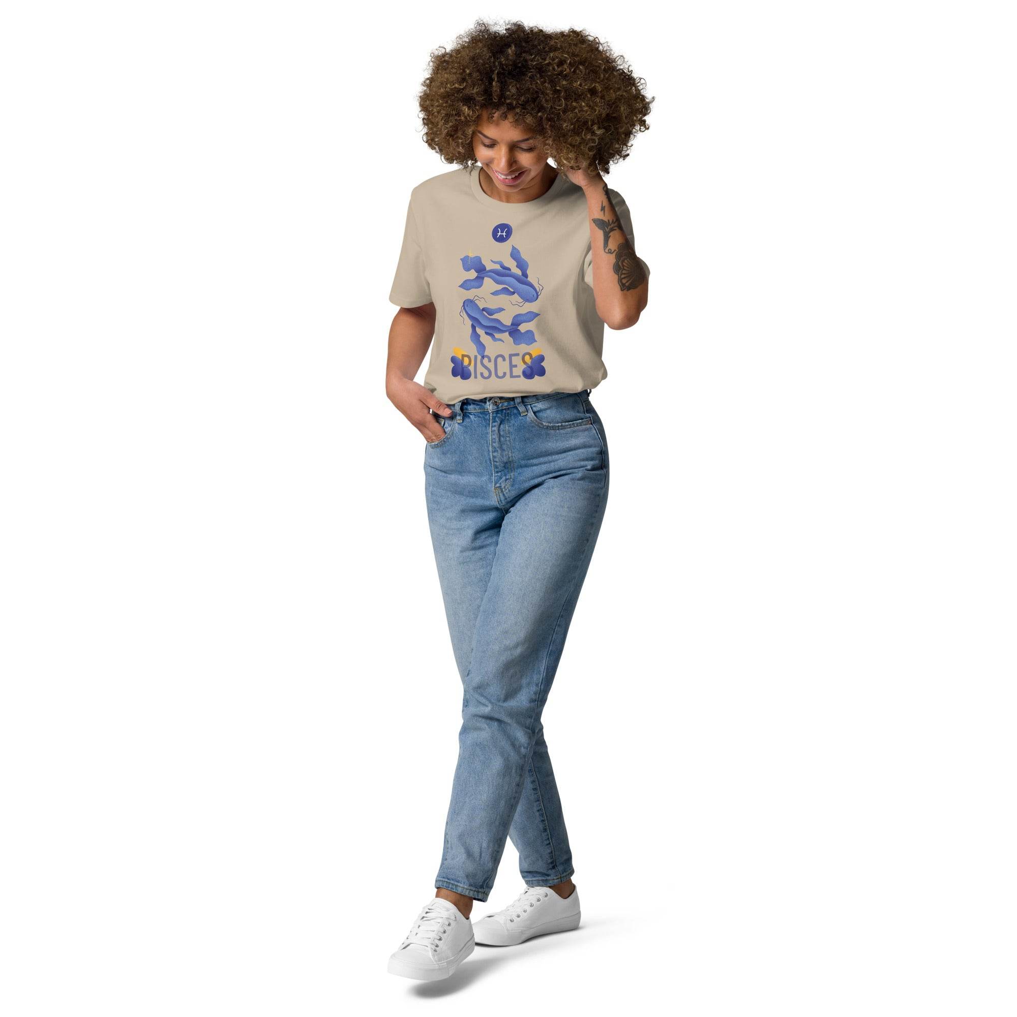 Pisces Unisex Organic Cotton T-Shirt - Raw Edition - 