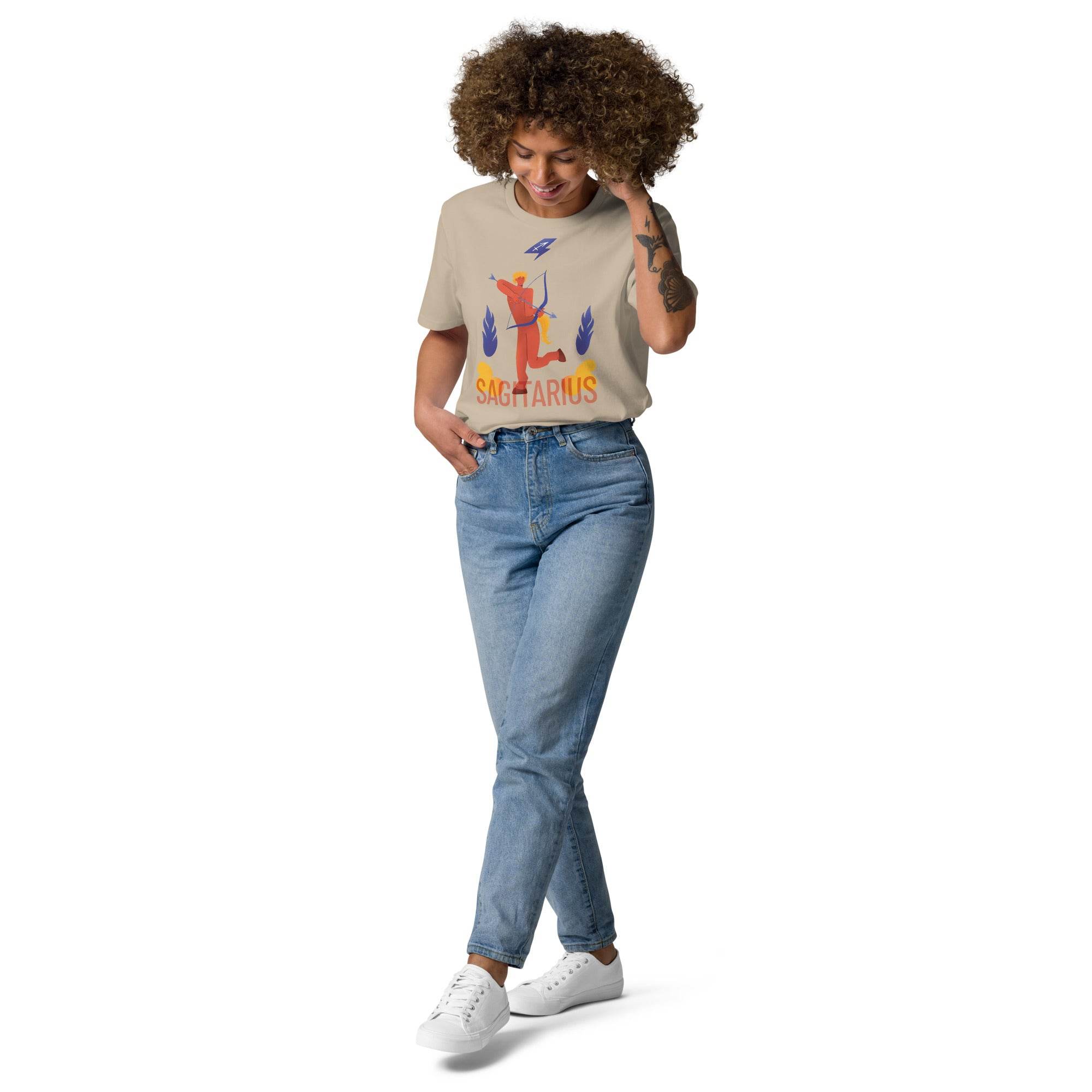 Sagittarius Unisex Organic Cotton T-Shirt - Raw Edition - 