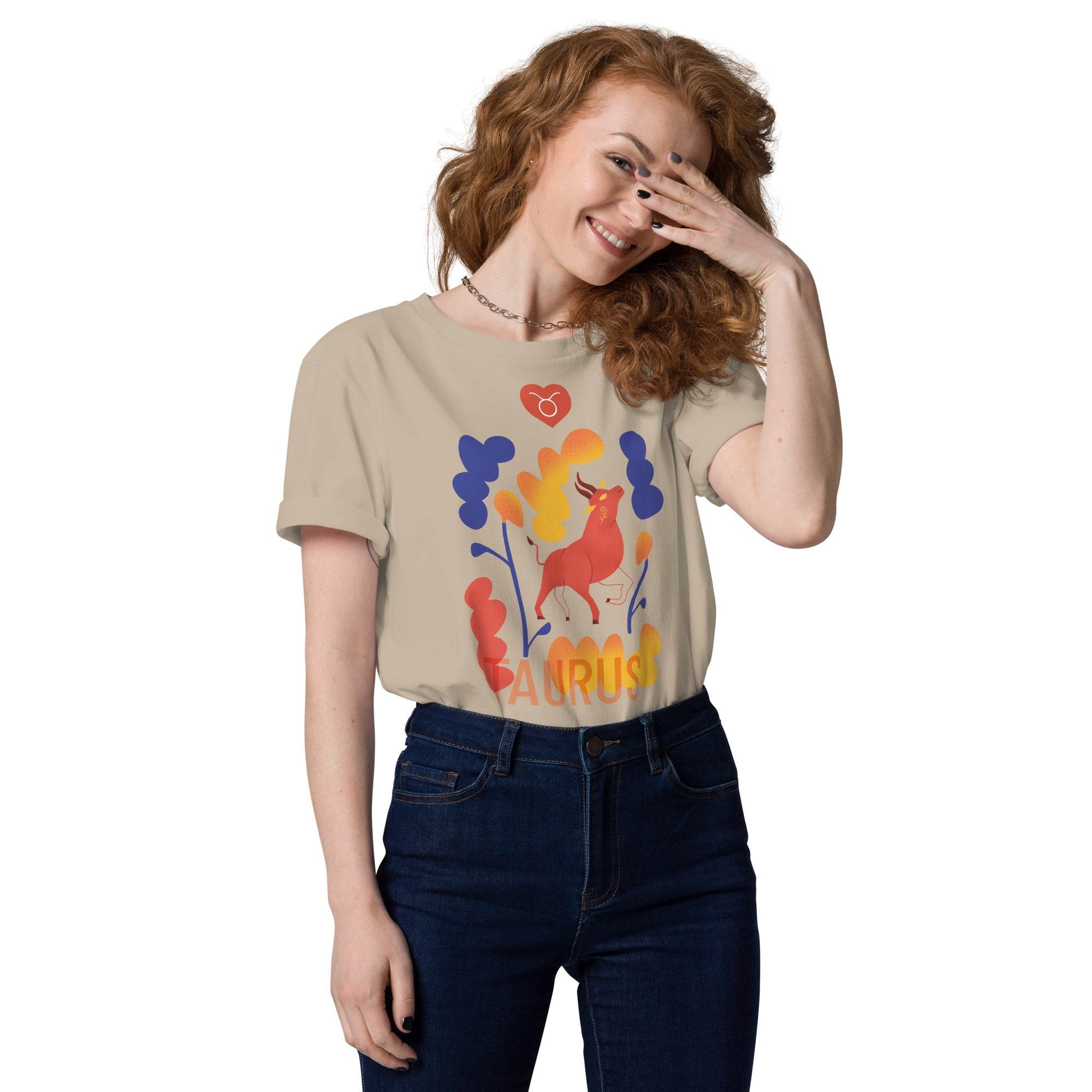 TAURUS Unisex Organic Cotton T-Shirt Raw - 