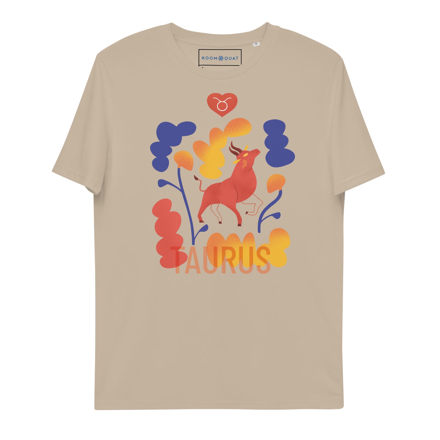 TAURUS Unisex Organic Cotton T-Shirt Raw