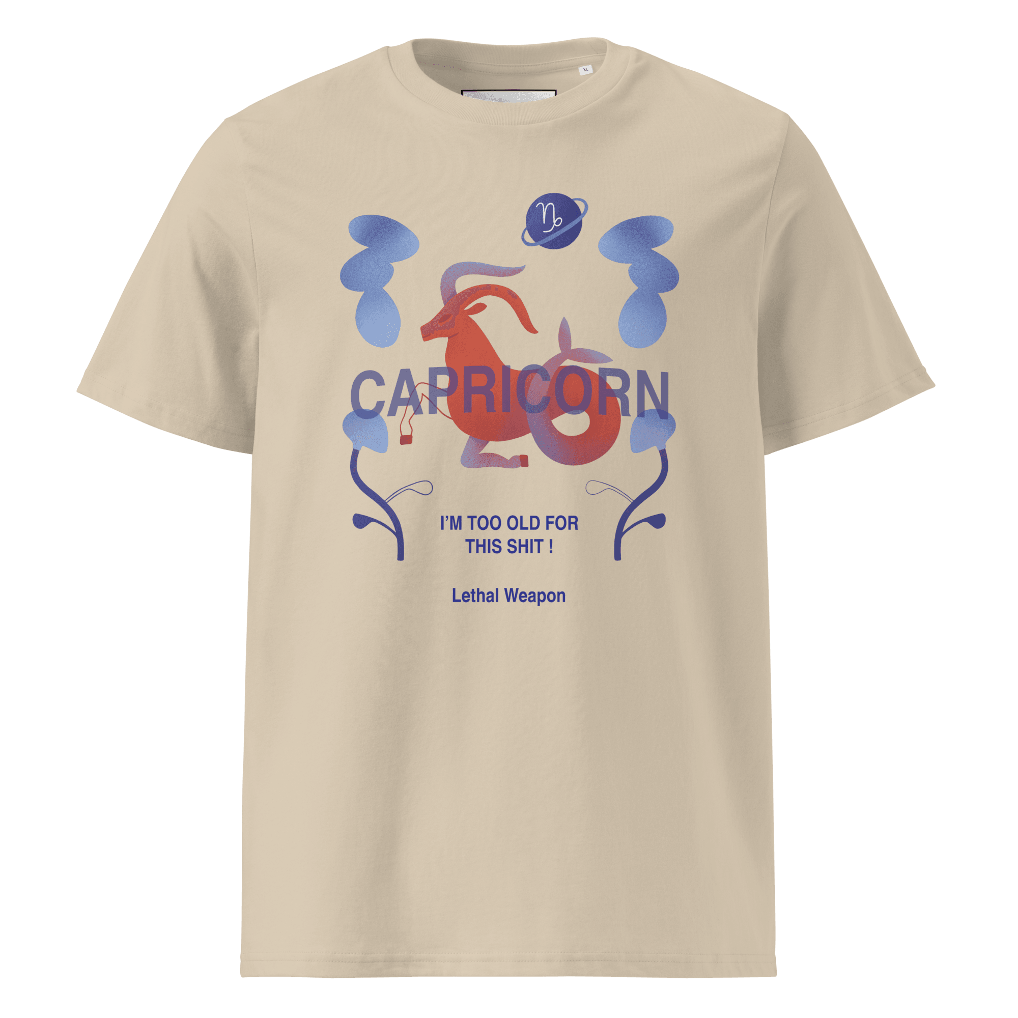 Capricorn Unisex Organic Cotton T-Shirt - Lethal Weapon Edition - 