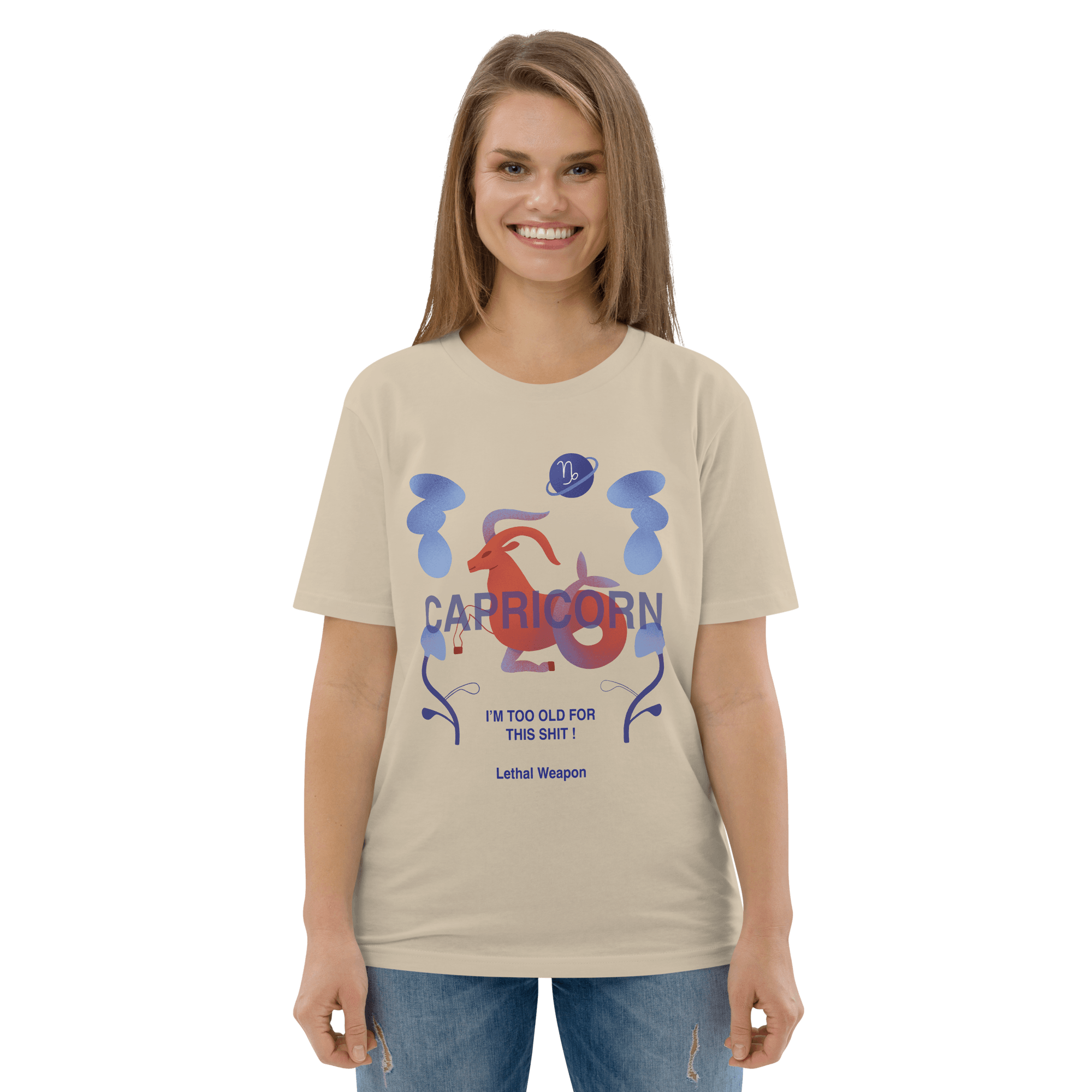 Capricorn Unisex Organic Cotton T-Shirt - Lethal Weapon Edition - 