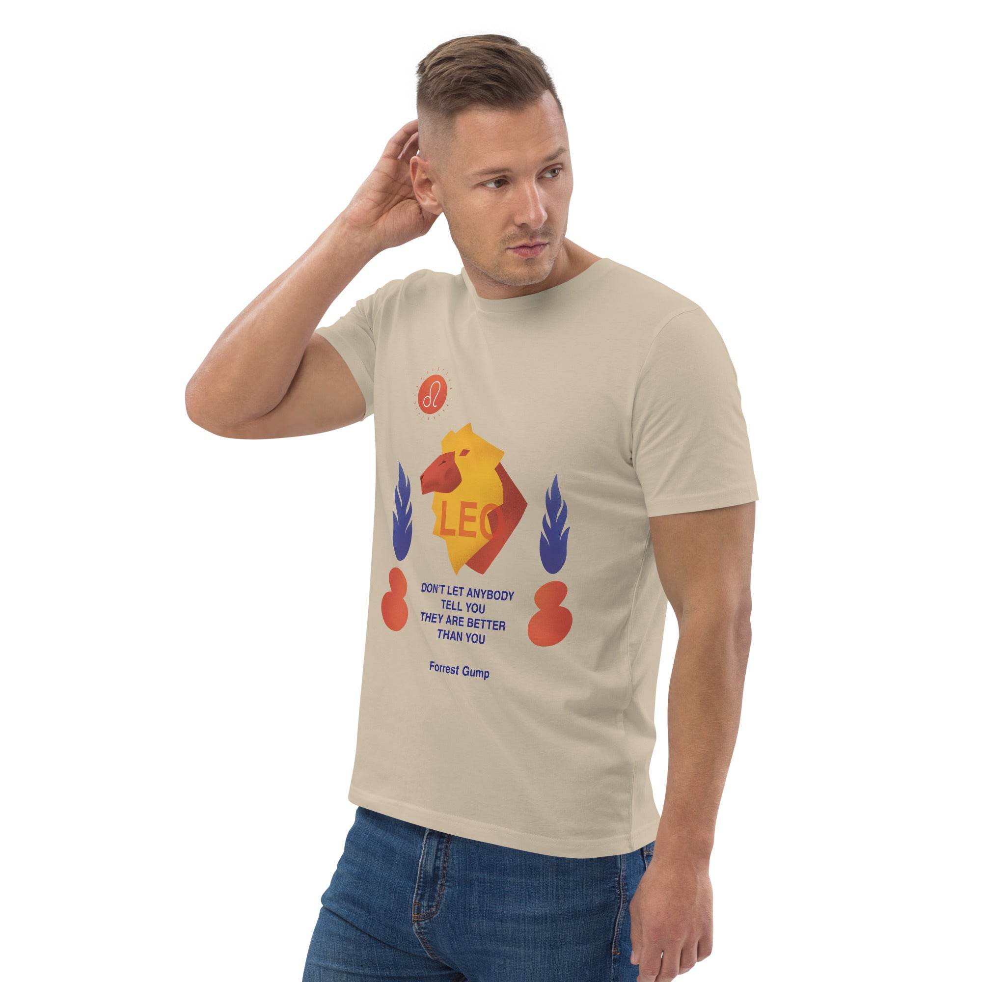 Leo Unisex Organic Cotton T-Shirt - Forrest Gump Edition - 