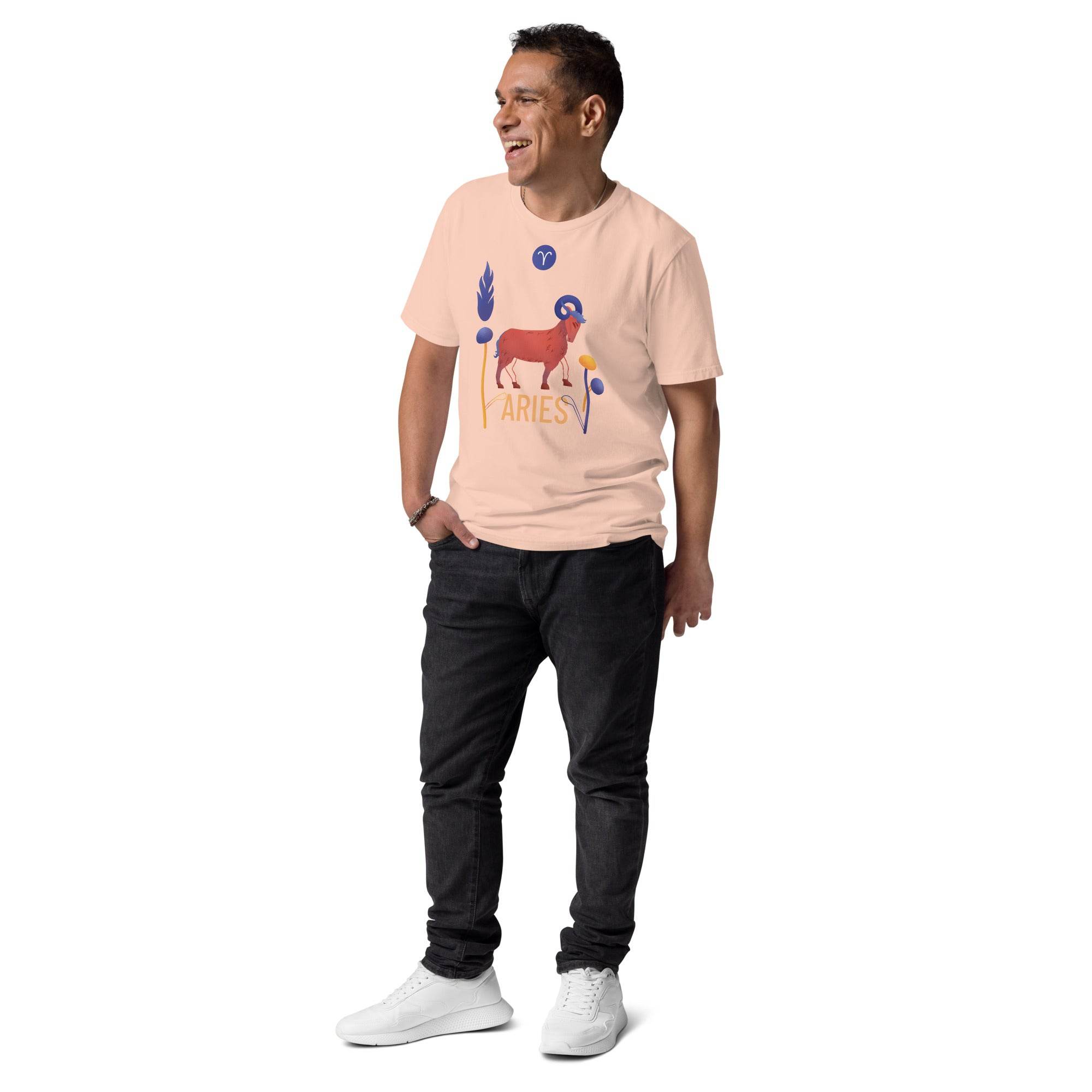 Aries Unisex Organic Cotton T-Shirt Raw - 