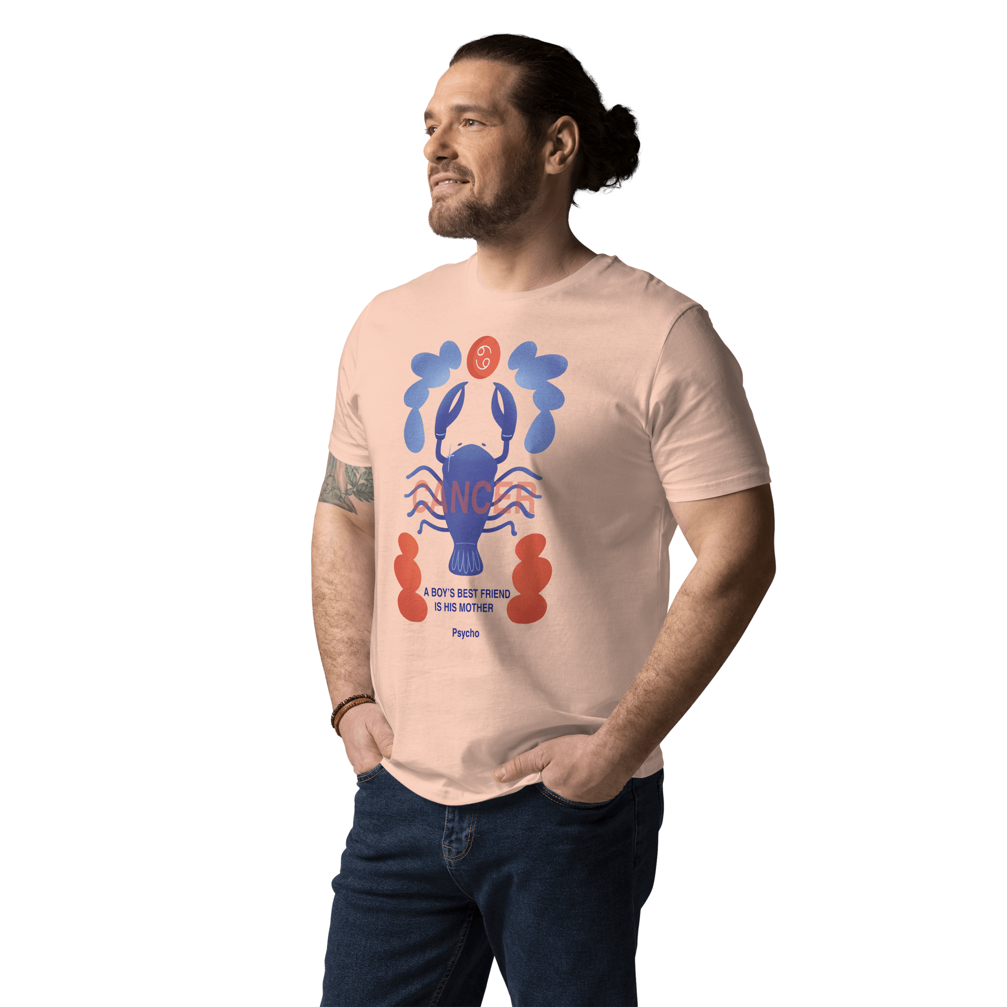 Cancer Unisex Organic Cotton T-Shirt - Psycho Edition - 