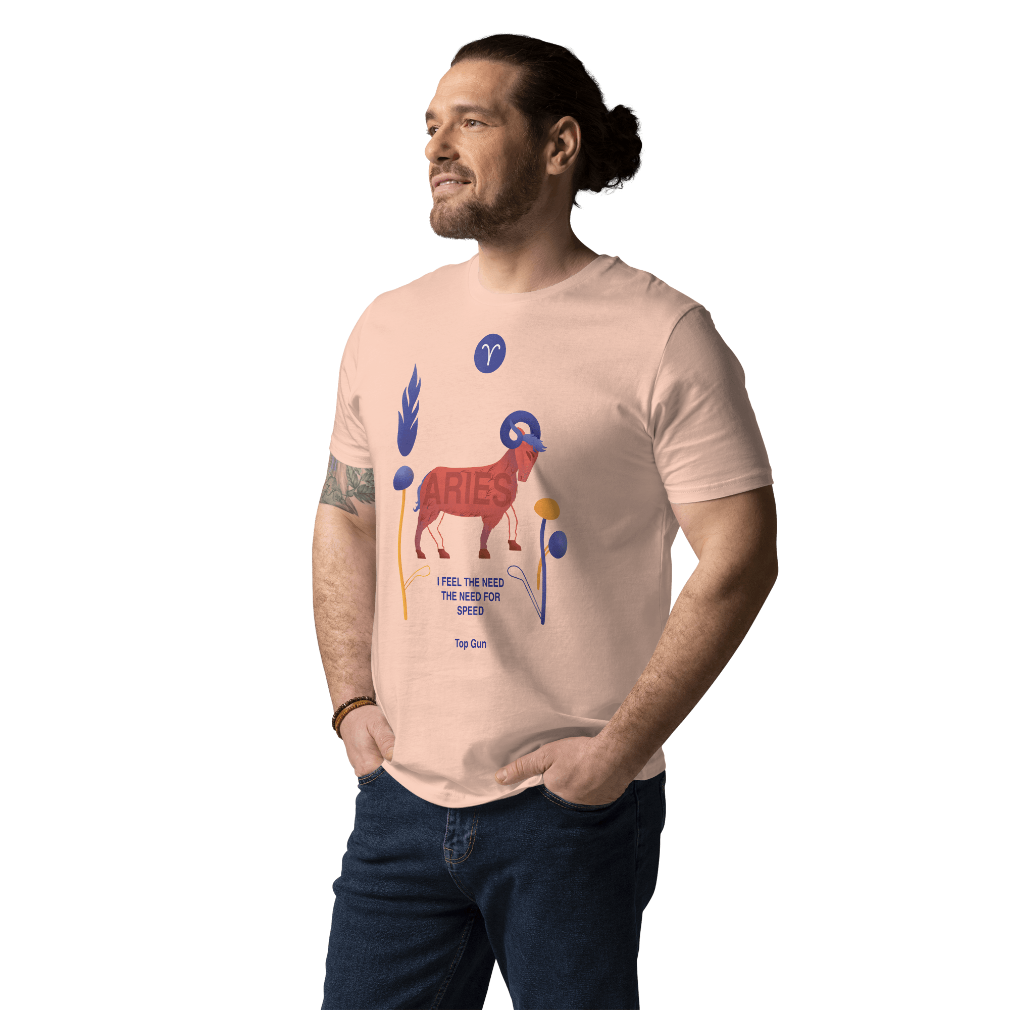 ARIES Unisex Organic Cotton T-Shirt Top Gun - Edition - 