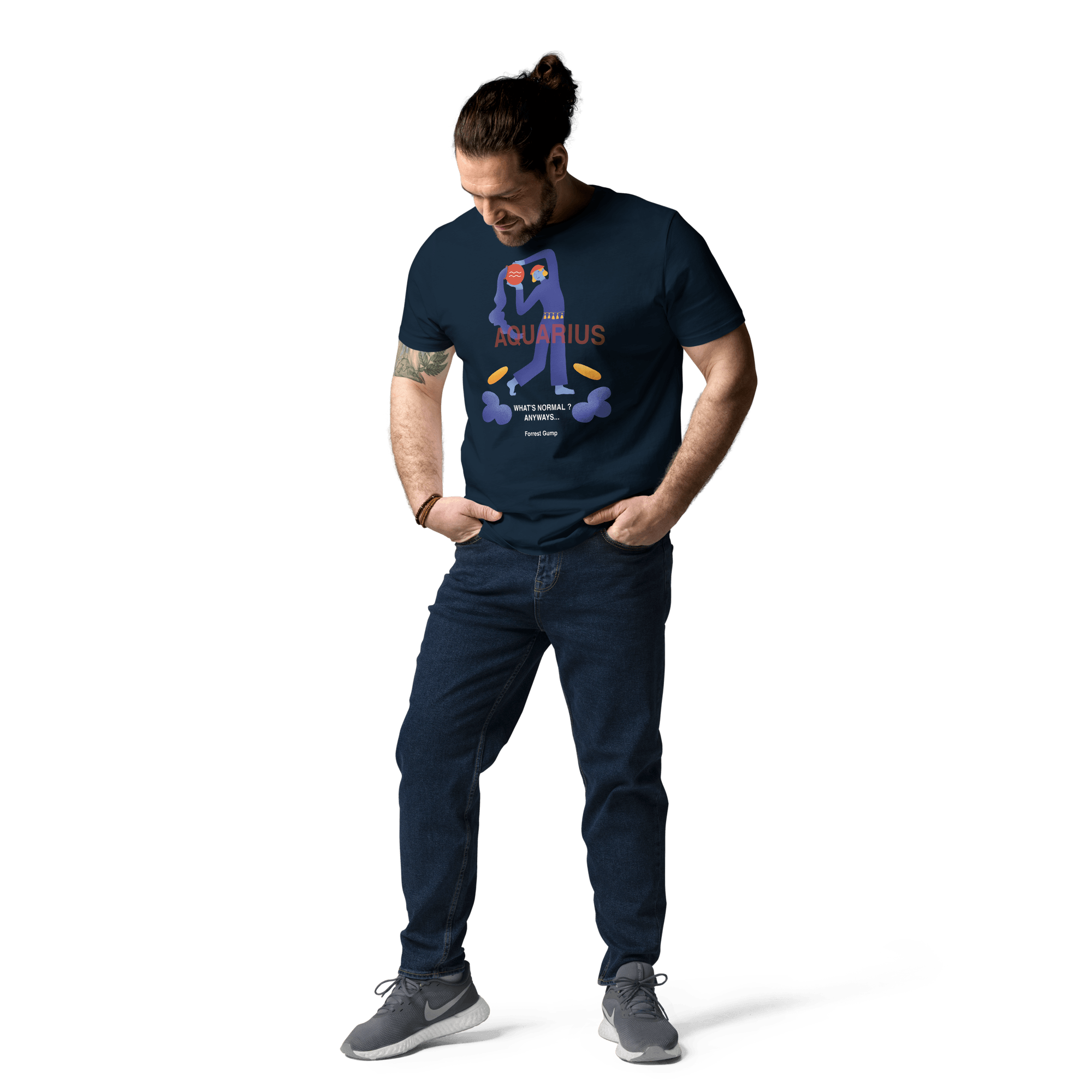 Aquarius Unisex Organic Cotton T-Shirt - Forrest Gump Edition - 