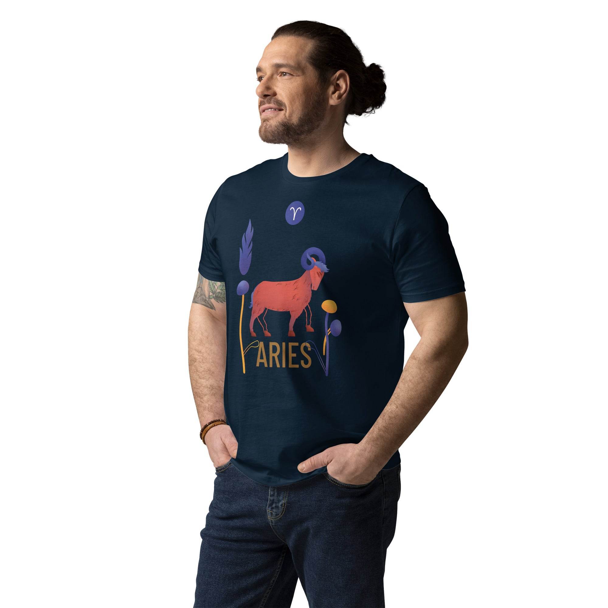 Aries Unisex Organic Cotton T-Shirt Raw - 