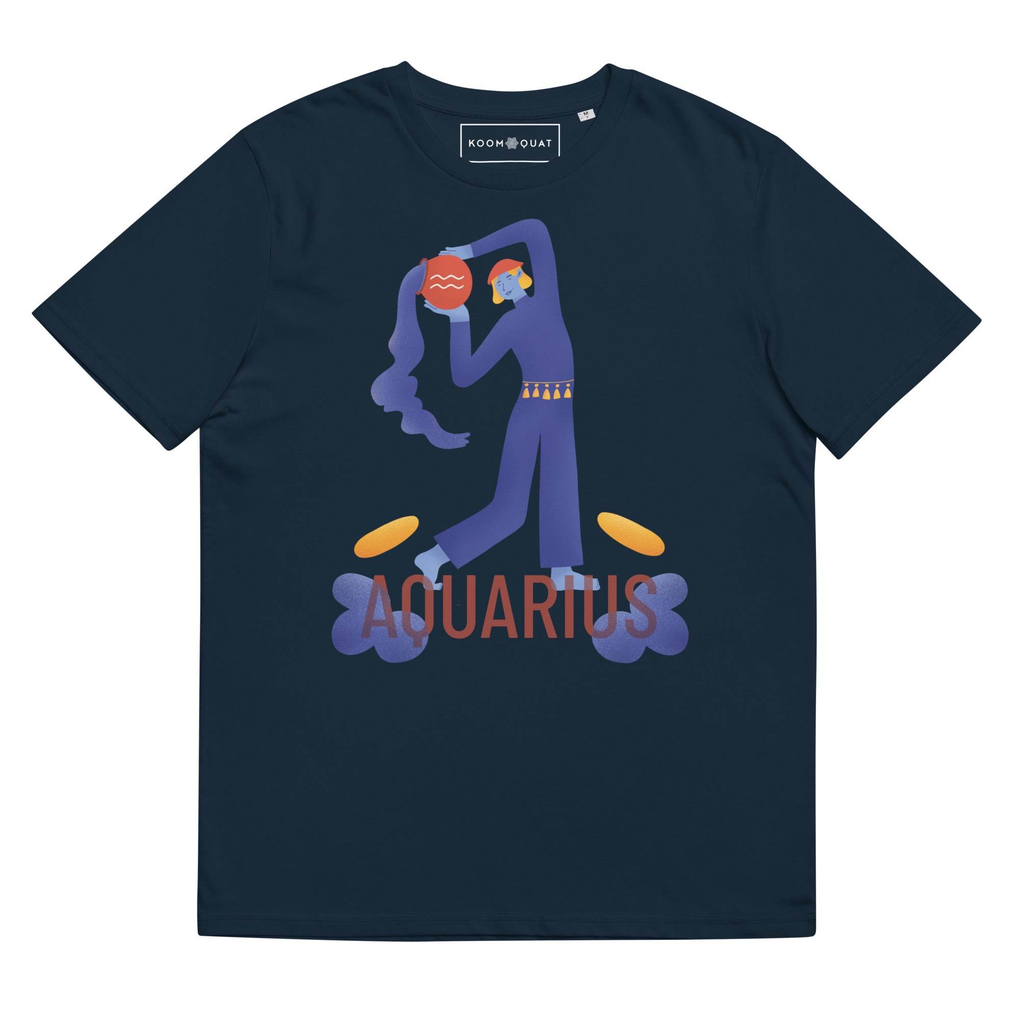 Aquarius Unisex Organic Cotton T-Shirt - Raw Edition - 
