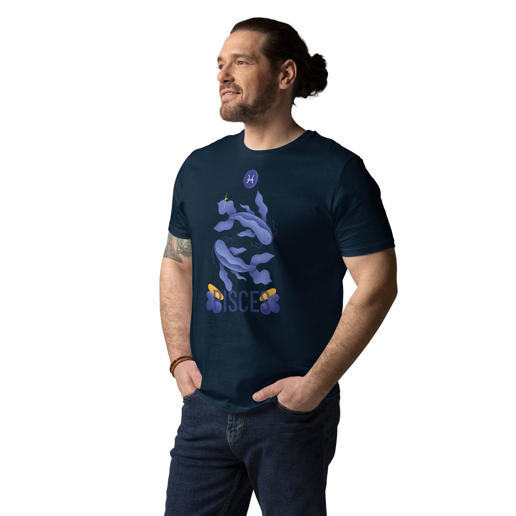 Pisces Unisex Organic Cotton T-Shirt - Raw Edition - 