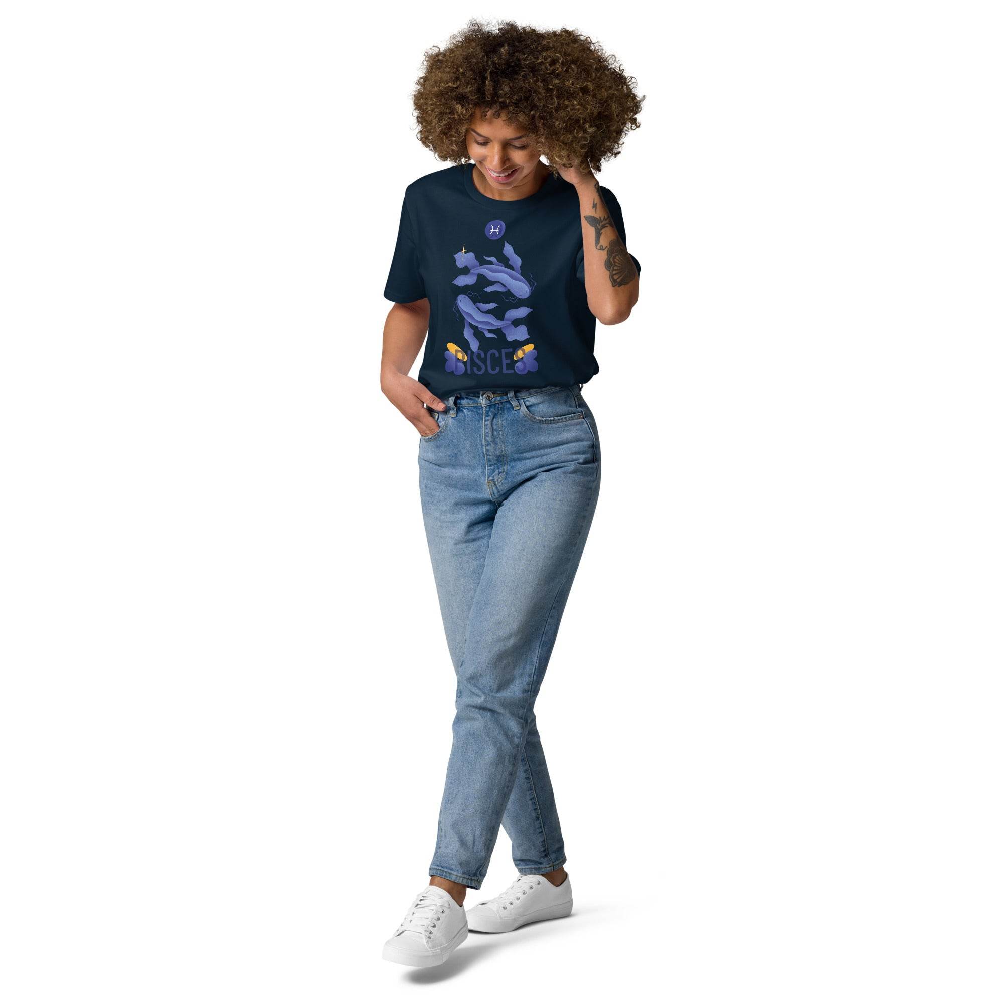 Pisces Unisex Organic Cotton T-Shirt - Raw Edition - 