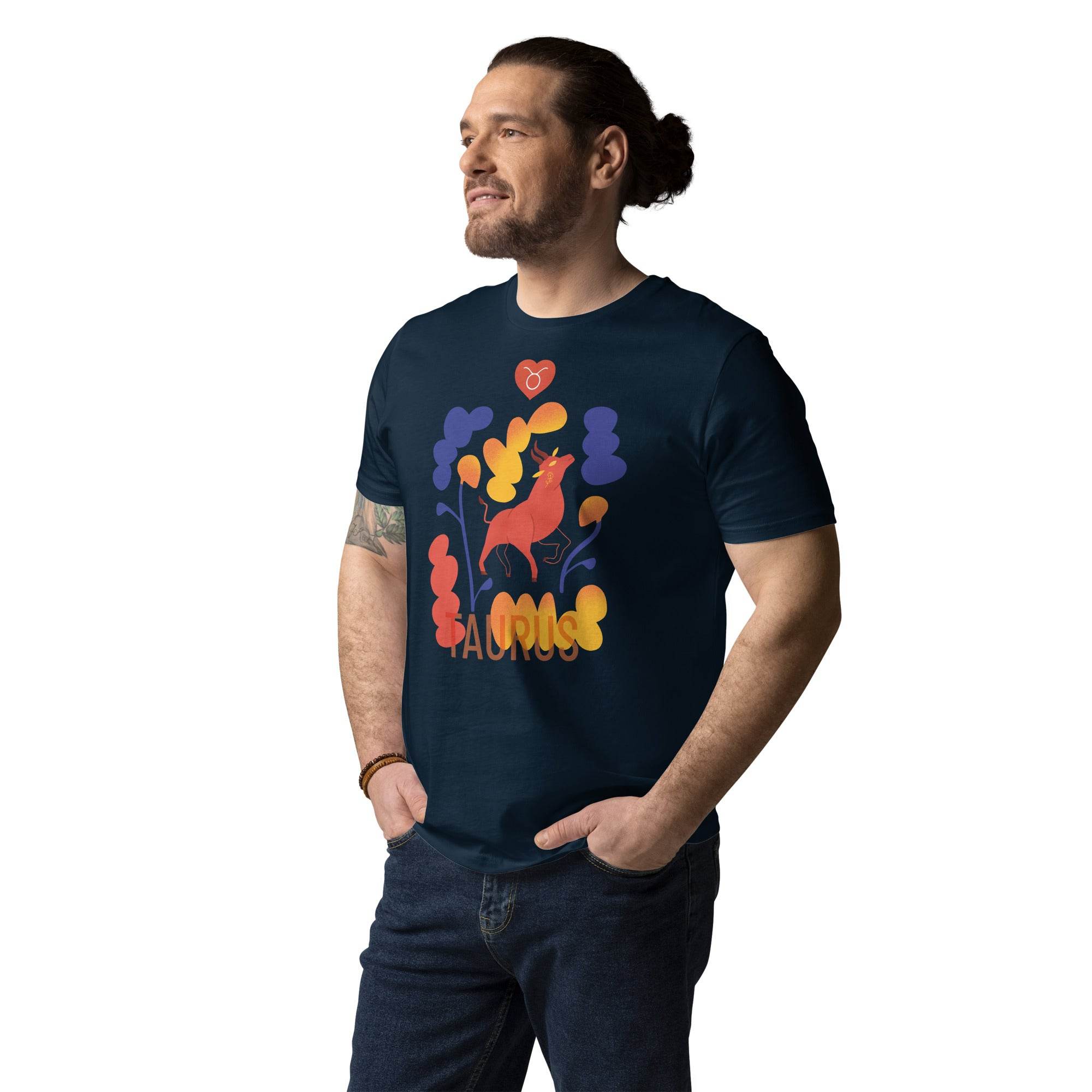 TAURUS Unisex Organic Cotton T-Shirt Raw - 