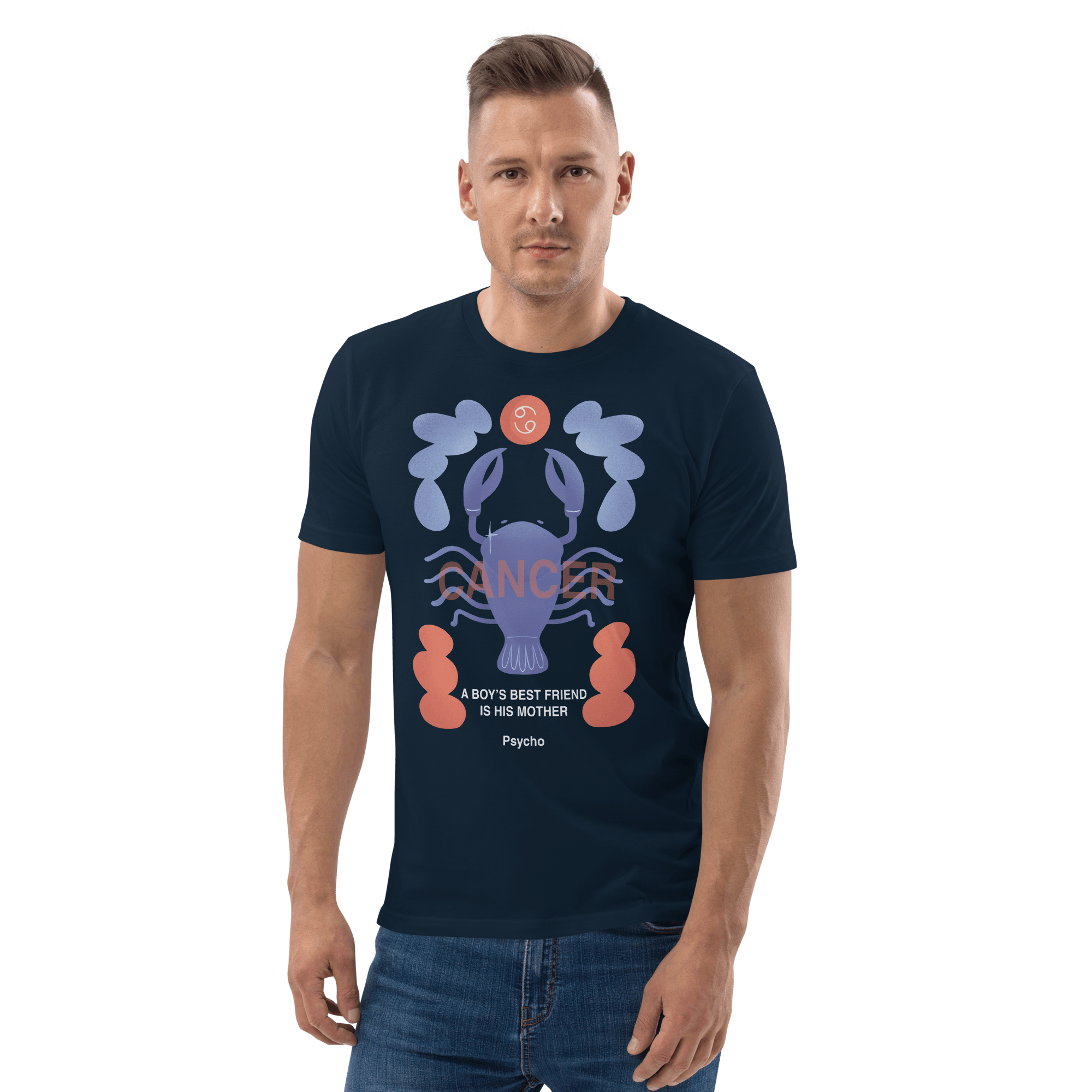 Cancer Unisex Organic Cotton T-Shirt - Psycho Edition - 