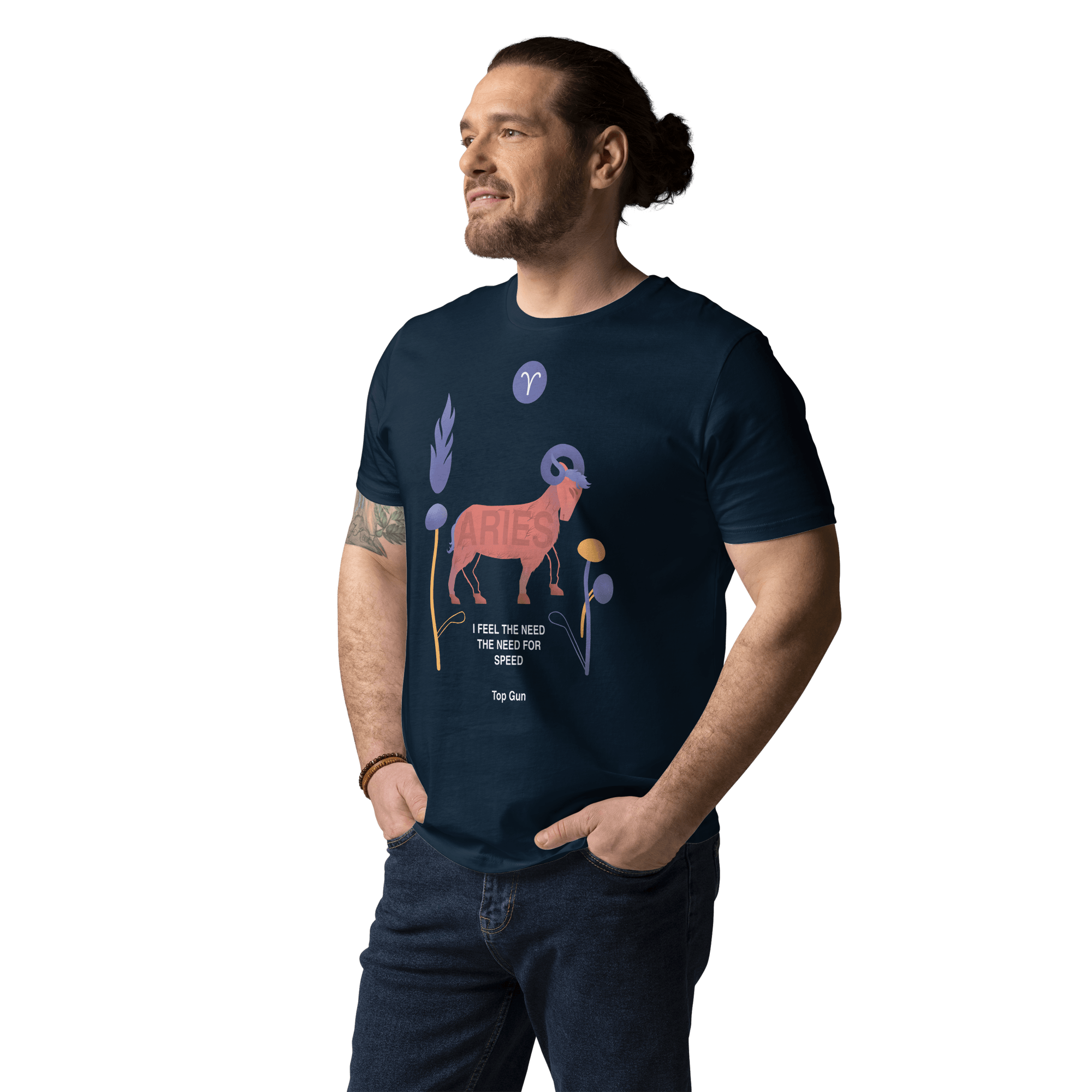 ARIES Unisex Organic Cotton T-Shirt Top Gun - Edition - 