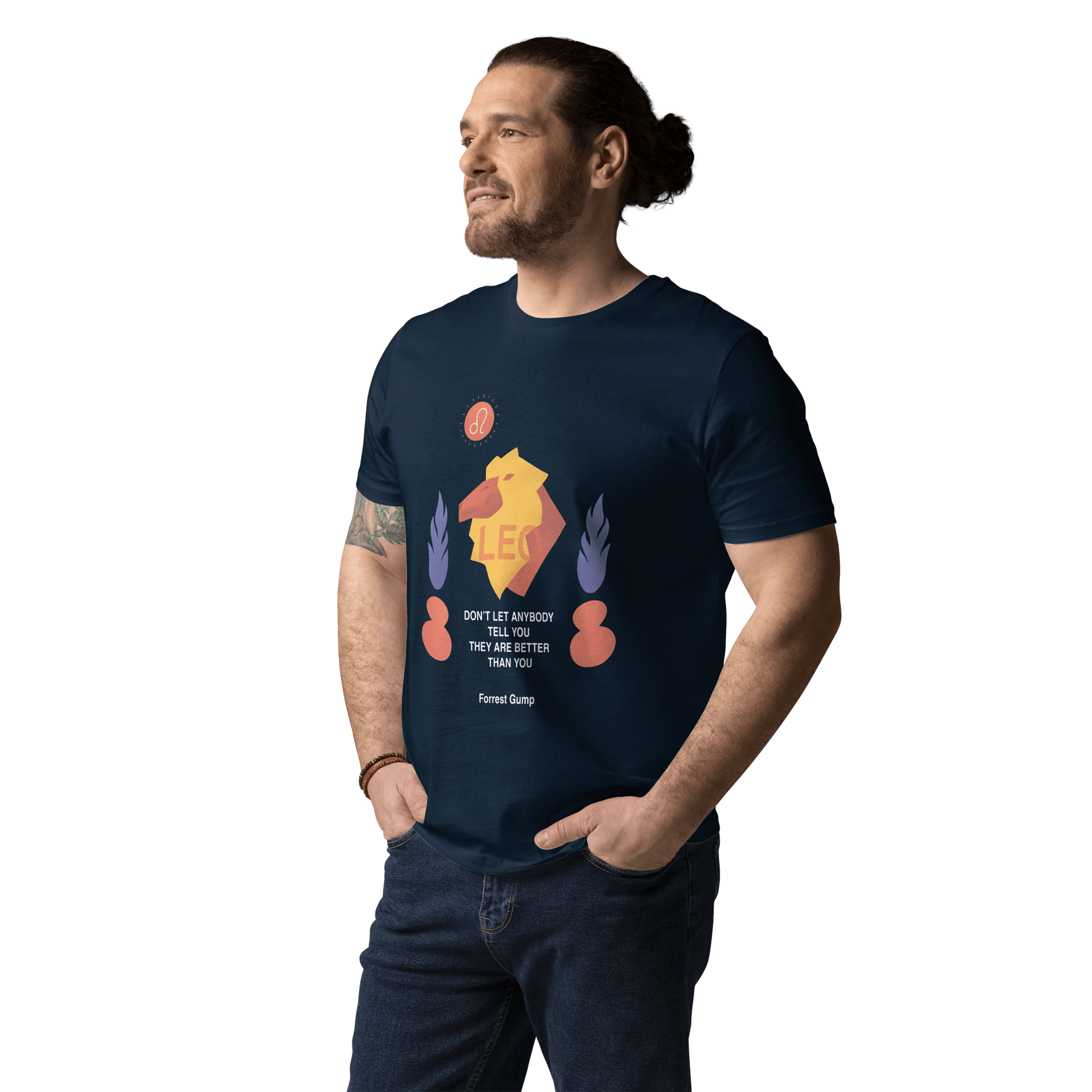 Leo Unisex Organic Cotton T-Shirt - Forrest Gump Edition - 